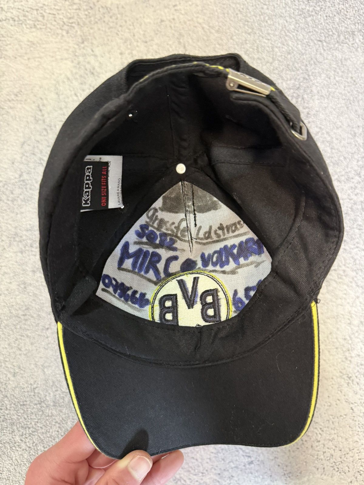 Kappa Vintage Borussia Dortmund BVB 09 Kappa Cap Hat Logo Football Size ONE SIZE - 11 Thumbnail