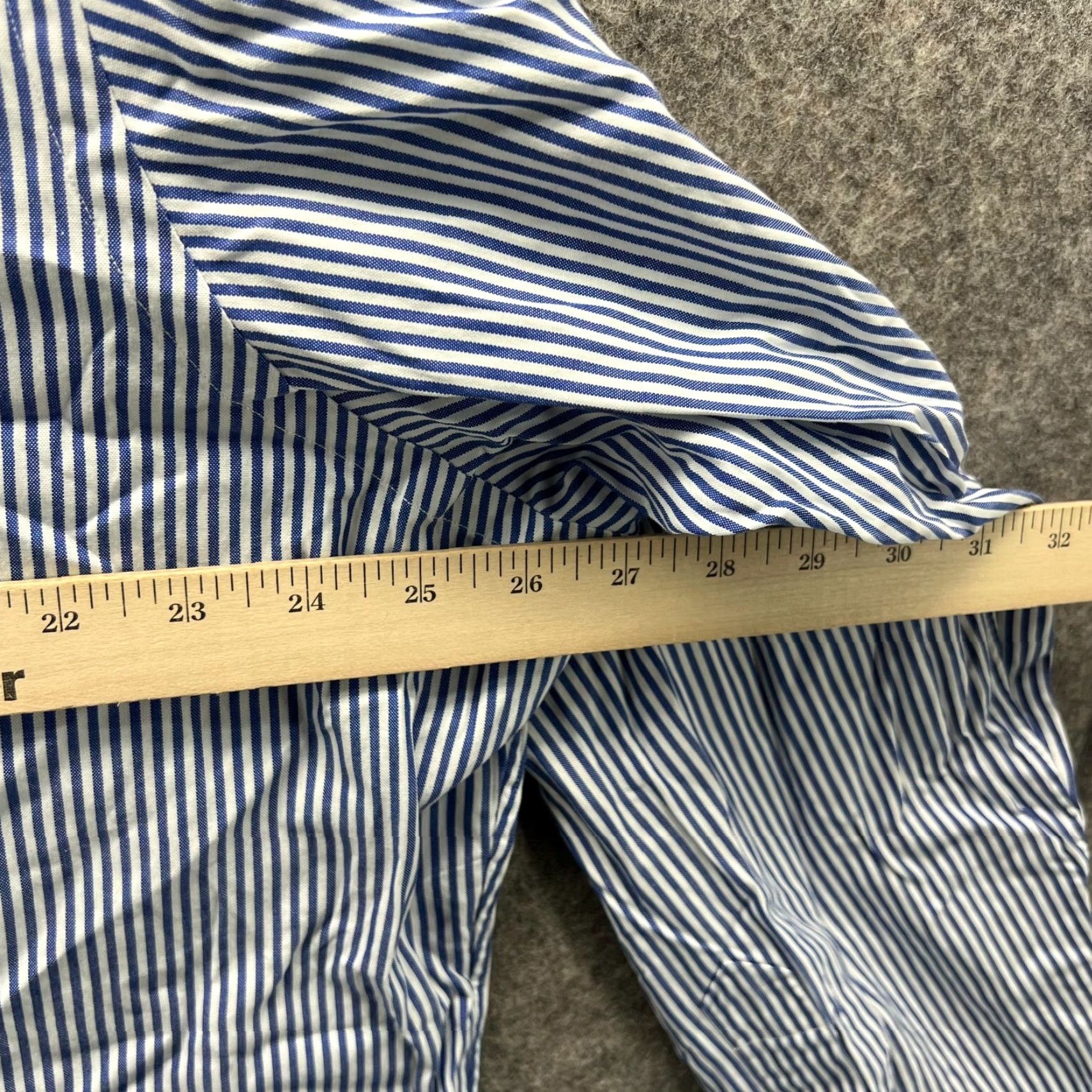 Ralph Lauren VINTAGE Ralph Lauren Shirt Mens 18 34/35 Blue Striped Button-Down Seersucker Shirt Mens 18 34/35 Blue Striped Button-Down Seersucker Size US XXL / EU 58 / 5 - 6 Thumbnail