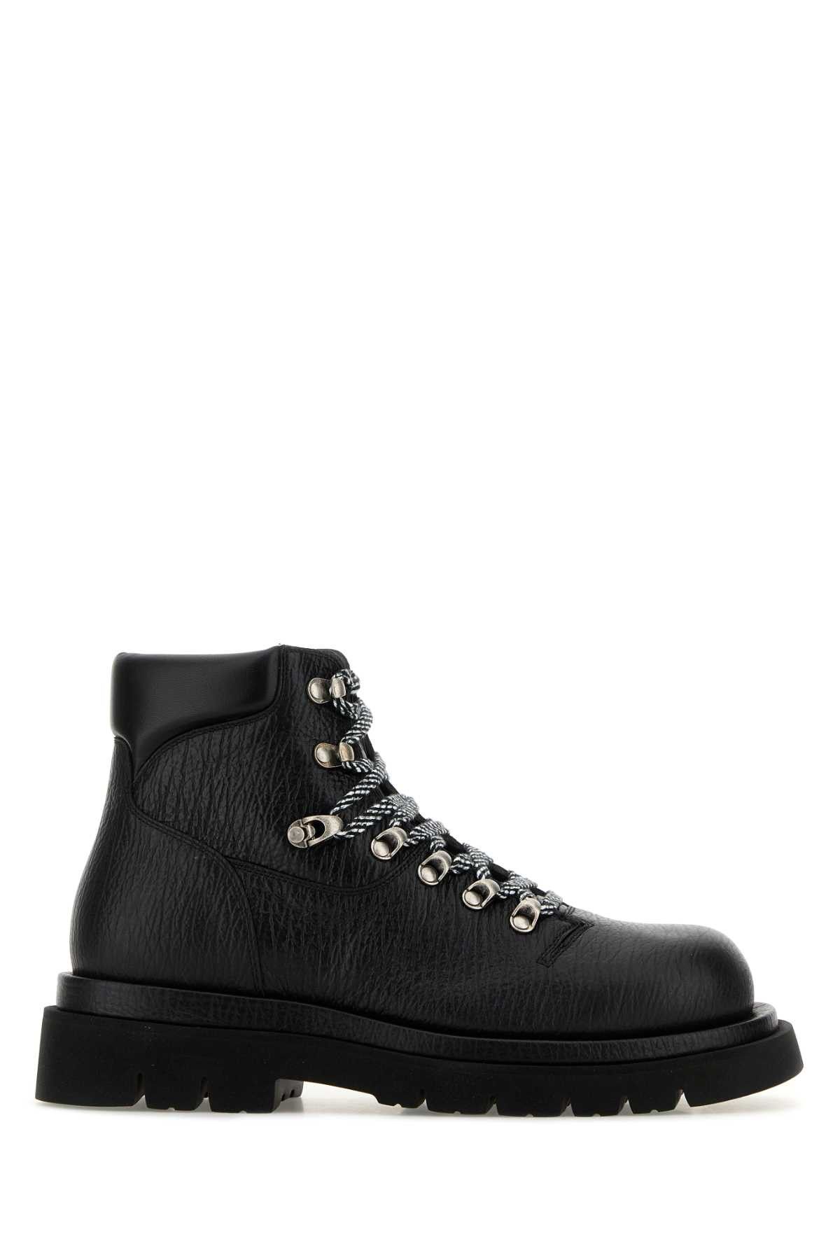 Bottega Veneta Black Leather Shark Ankle Boots Size US 8 / EU 41 - 1 Thumbnail