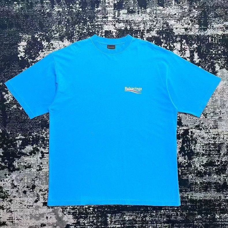 Balenciaga Balenciaga Do Old Destruction Blue Cola Waves logo short s Size US L / EU 52-54 / 3 - 1 Thumbnail