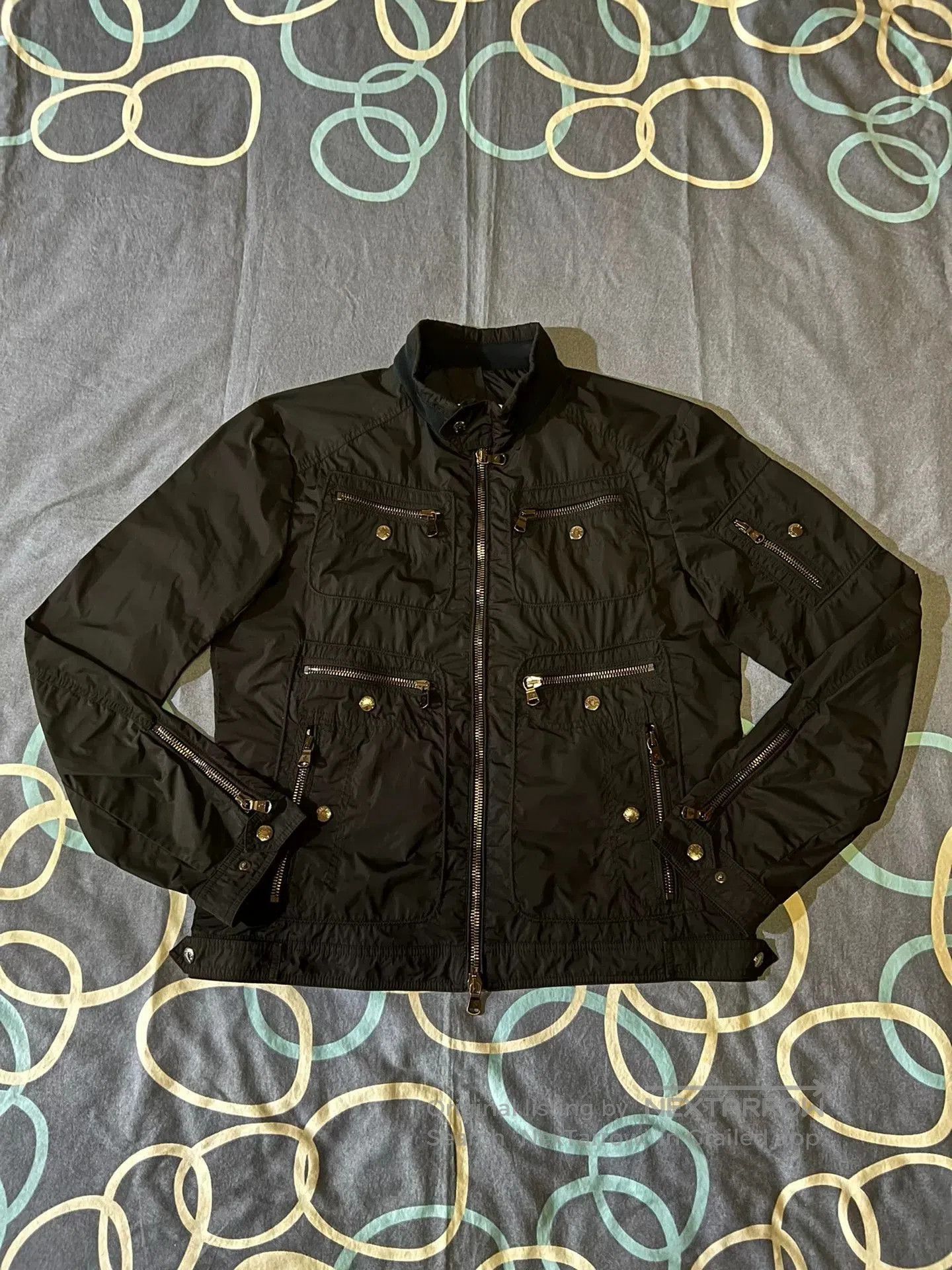 Moncler Moncler Zip Rivet Biker Jacket. Size US XL / EU 56 / 4 - 1 Thumbnail