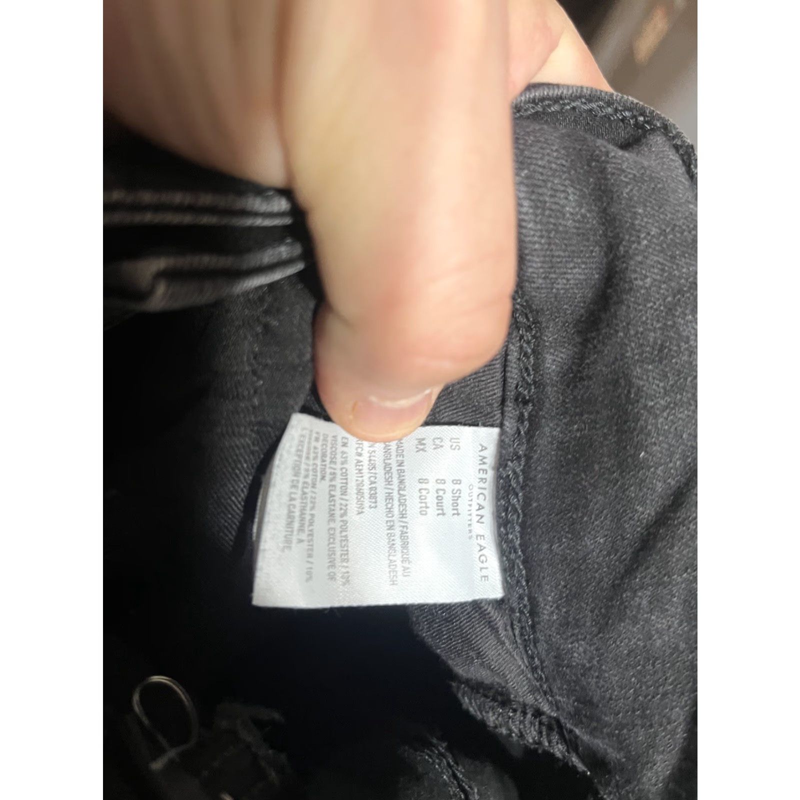 American Eagle Outfitters American Eagle Women Pants Size 8 Short Black Next Level Stretch Hi-Rise Jegging Size 30" / US 8 / IT 44 - 6 Thumbnail