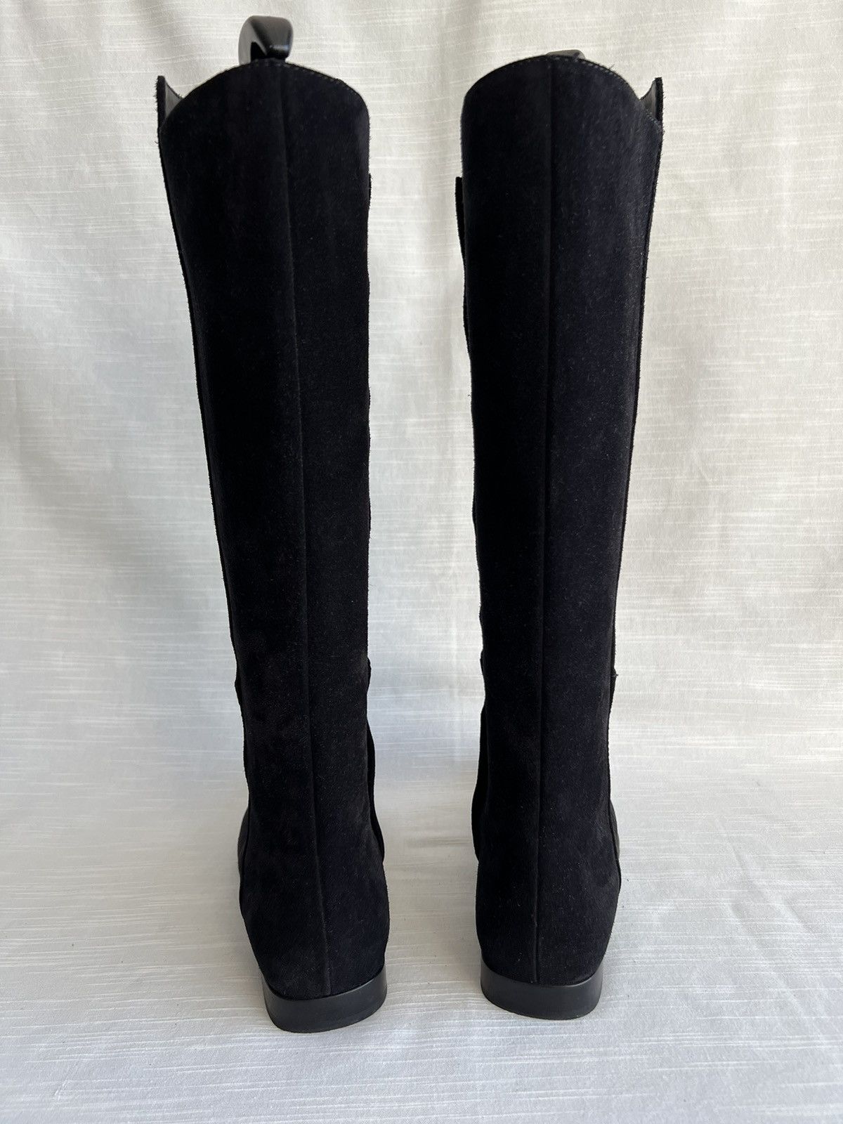 Max Mara Max Mara Suede Women's Knee-High Boots Black Size 38 Size US 8 / IT 38 - 7 Thumbnail