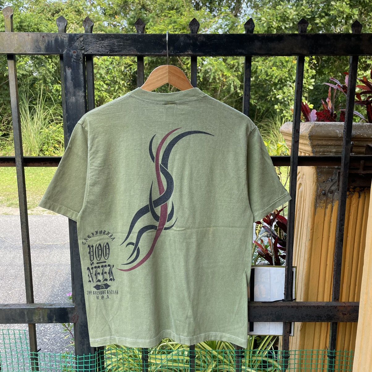Other 🔥Vintage 90s YOONEEK Flame Tribe Design Skateboard Tee Size US M / EU 48-50 / 2 - 2 Thumbnail