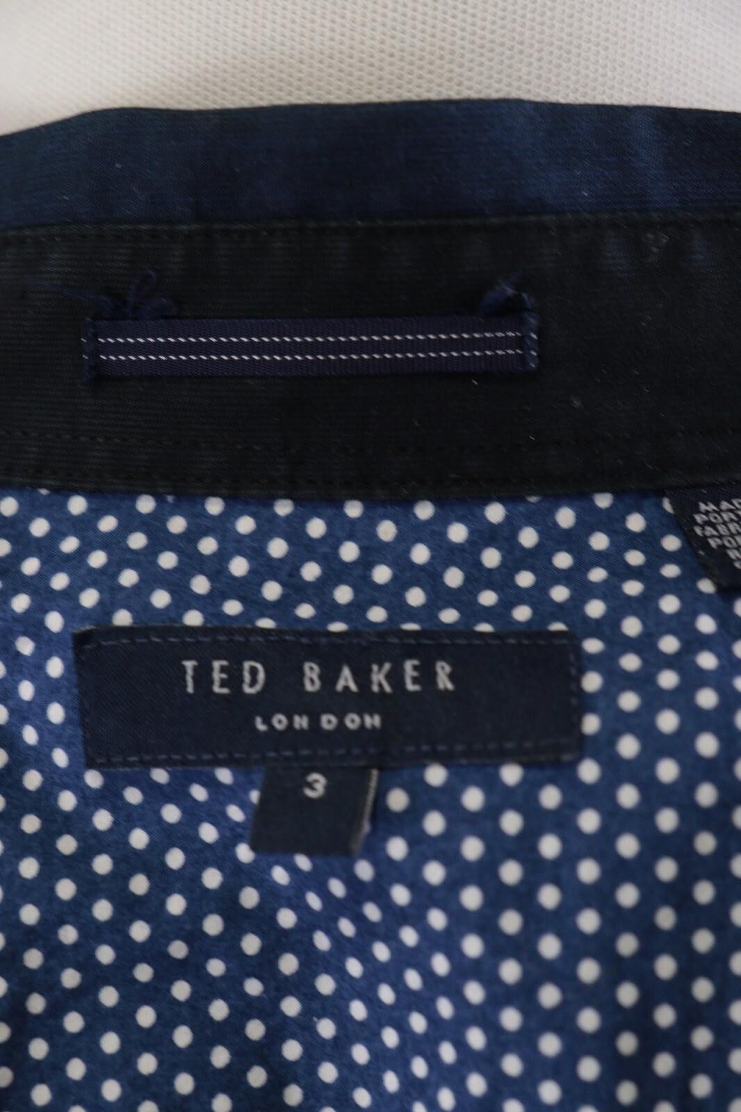 Ted Baker Ted Baker London No Ordinal Button Down Dress Shirt Size 3 Size US M / EU 48-50 / 2 - 12 Thumbnail