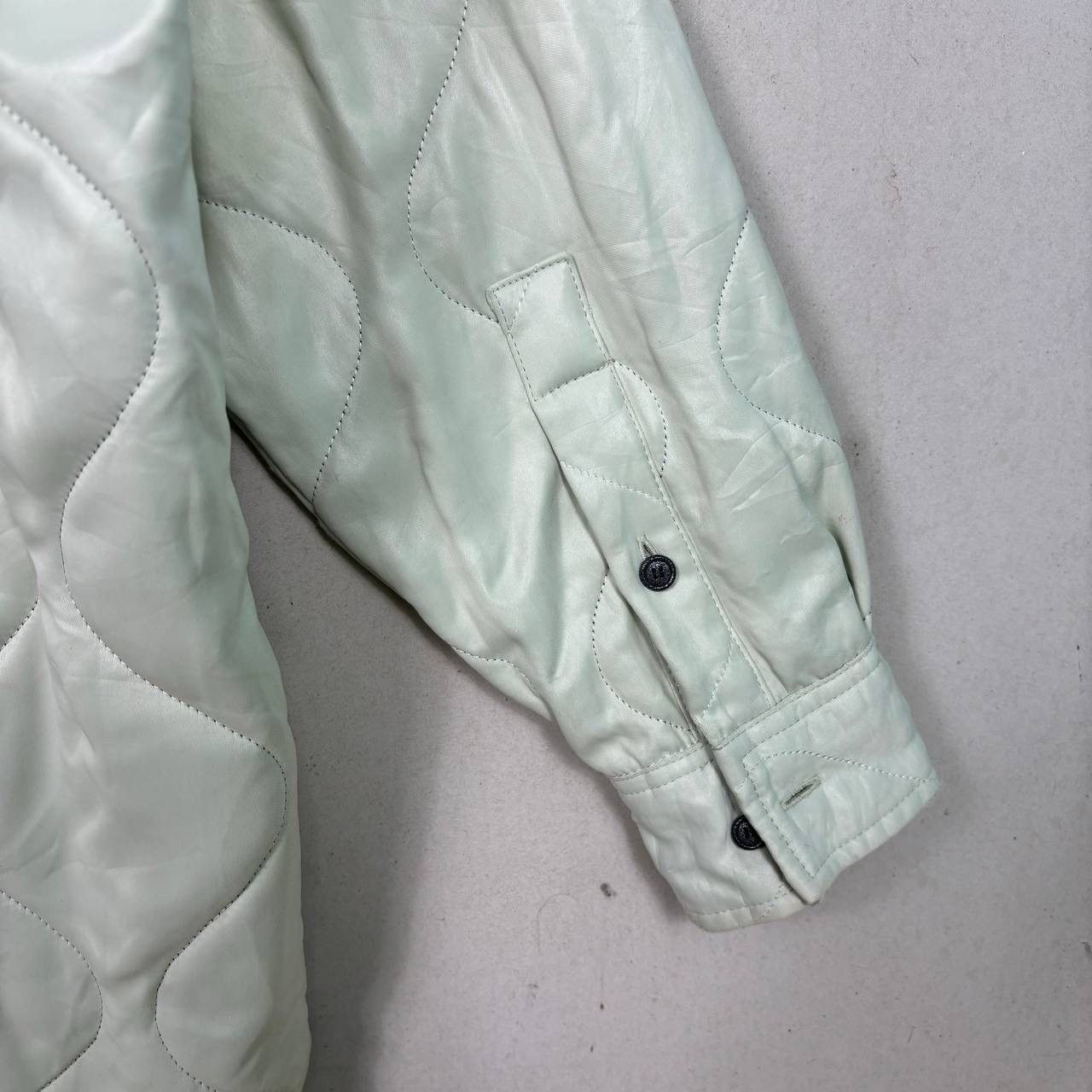Acne Studios Acne Studios X Robbie Barrat FW20 Quilted Jacket Mint Green Size US L / EU 52-54 / 3 - 5 Thumbnail
