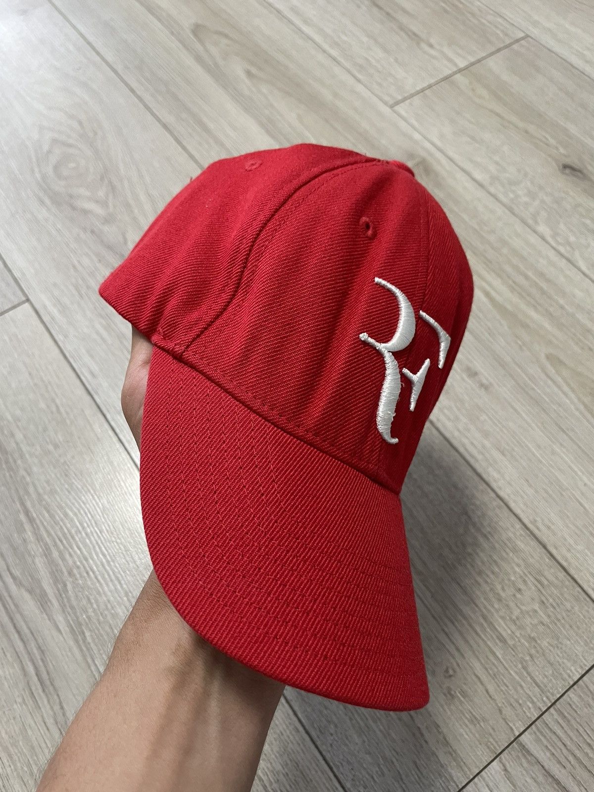 Nike Vintage Nike Roger Federer Cap Hat Tennis Red Size ONE SIZE - 2 Thumbnail