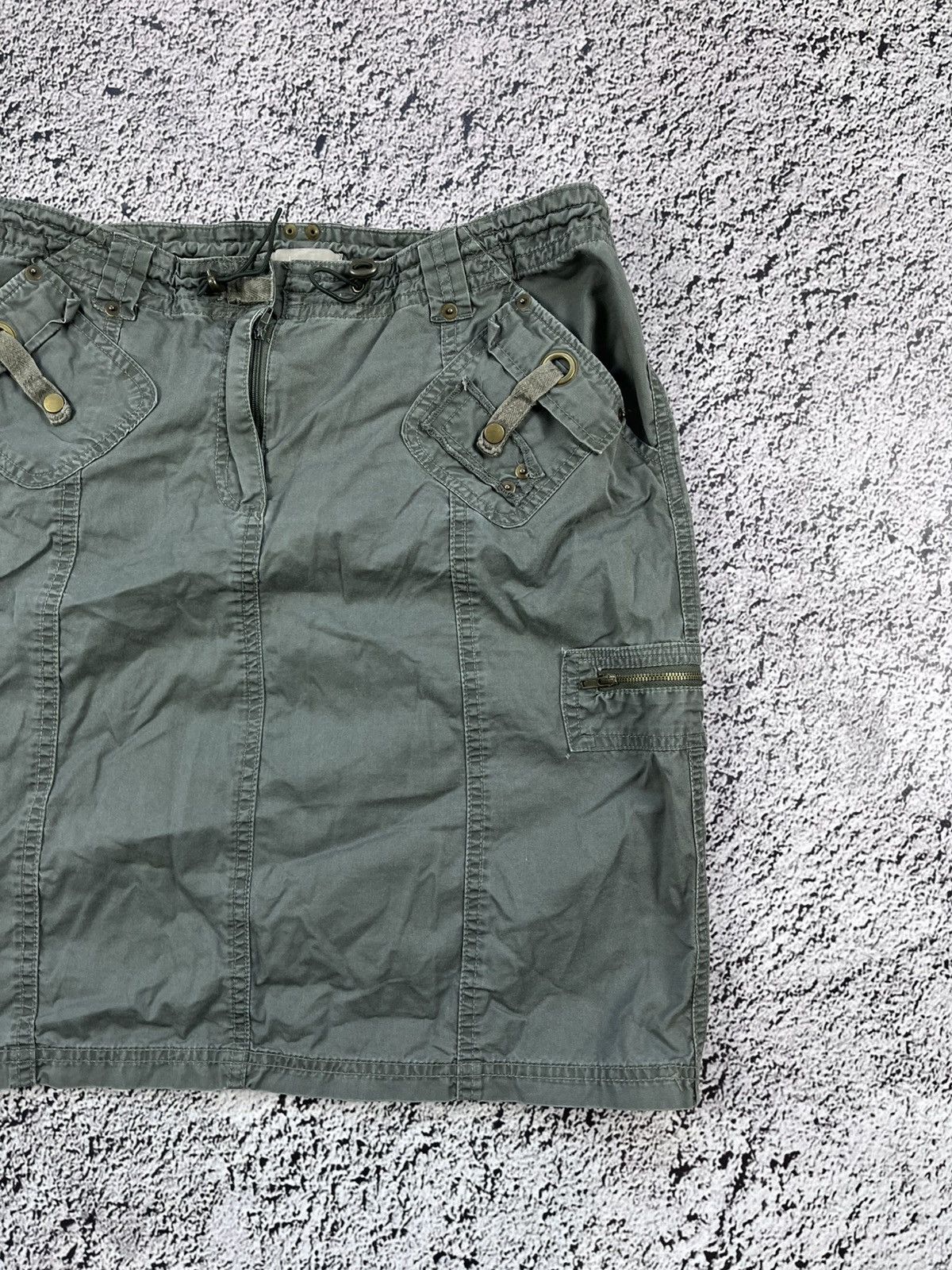 Japanese Brand Vintage Y2K cargo faded military skirt juicy 00s style Size 30" / US 8 / IT 44 - 3 Thumbnail