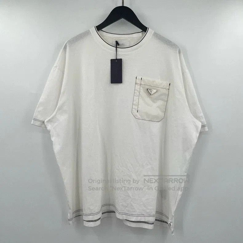 Prada Prada Stitch Pocket Triangle Logo Tee. Size US M / EU 48-50 / 2 - 1 Thumbnail