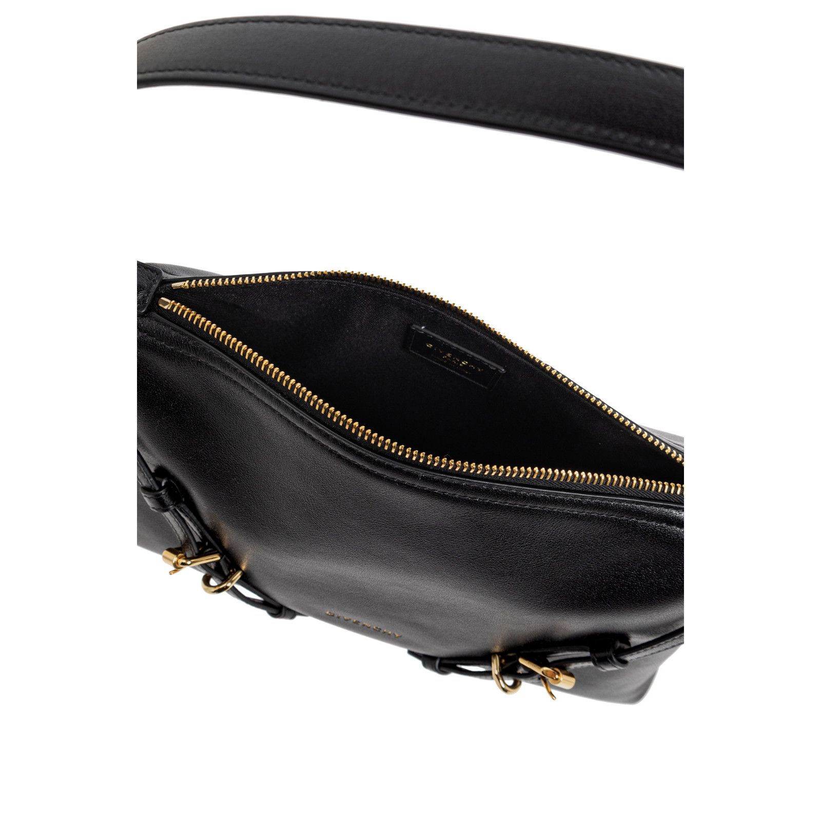 Givenchy GIVENCHY Voyou Mini $2150 Black Shiny Leather Shoulder Bag N Size ONE SIZE - 4 Thumbnail