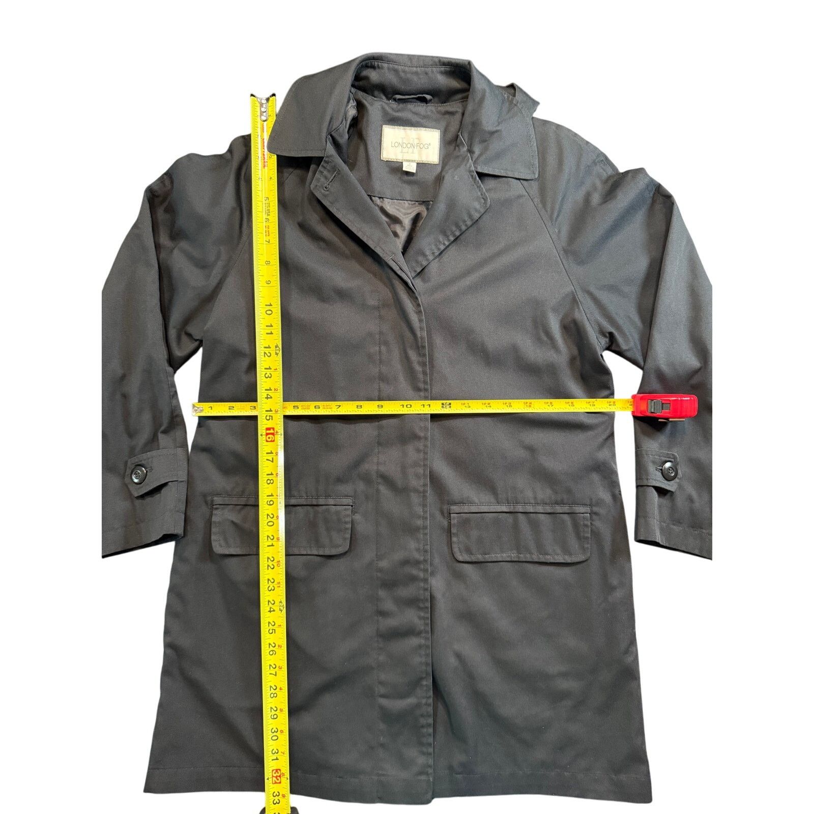London Fog London Fog Women's Trench Coat Jacket Black Size Small Size S / US 4 / IT 40 - 3 Thumbnail