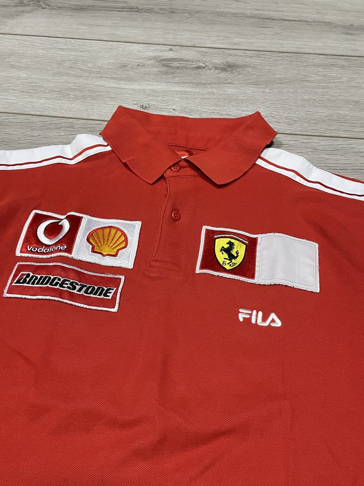 Fila Fila Ferrari vodafone shell polo Size US XL / EU 56 / 4 - 4 Thumbnail