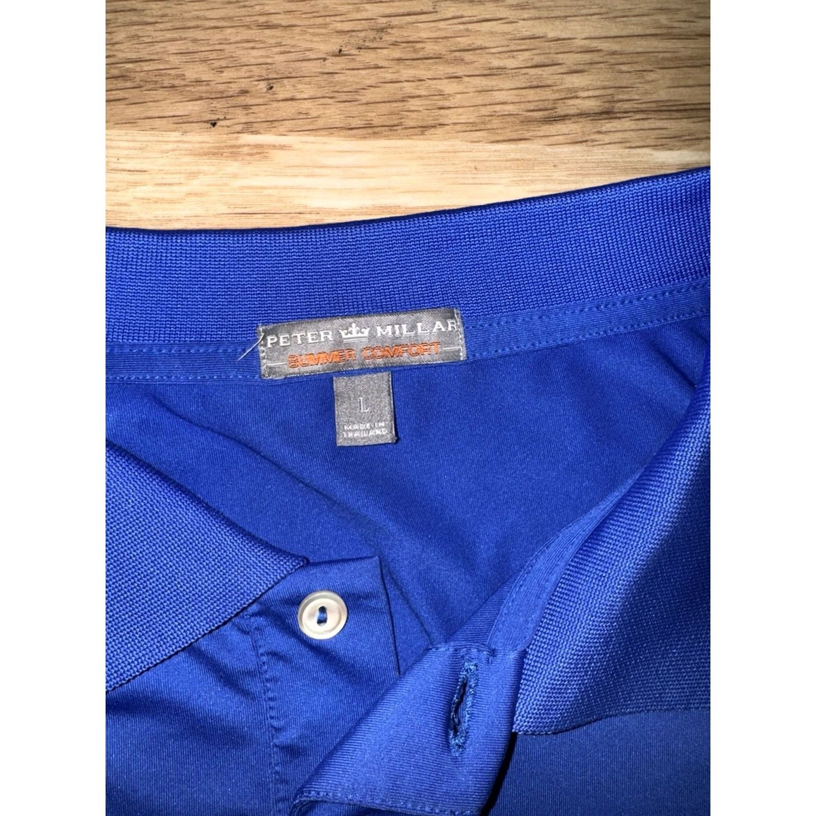 Peter Millar Peter Millar Summer Comfort Polo Shirt Men's LG Blue Performance Golf Bros Size US L / EU 52-54 / 3 - 2 Thumbnail