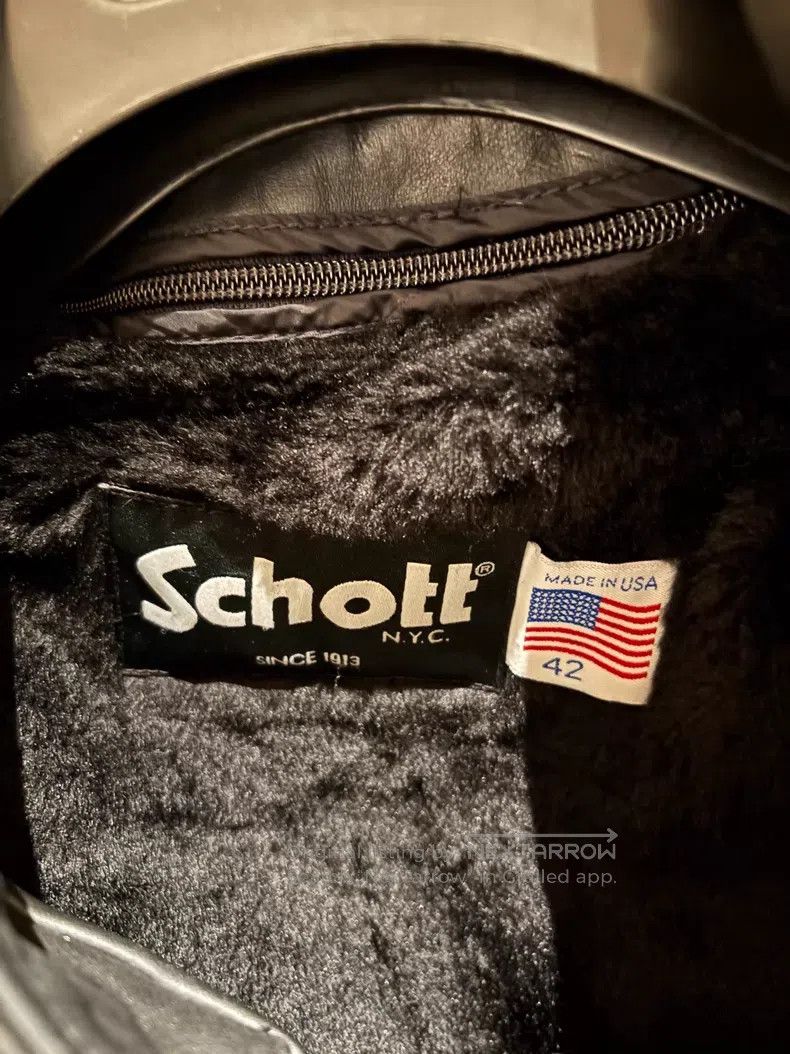 Schott NYC 141 Stand-up collar leather clothing Size US XL / EU 56 / 4 - 5 Thumbnail