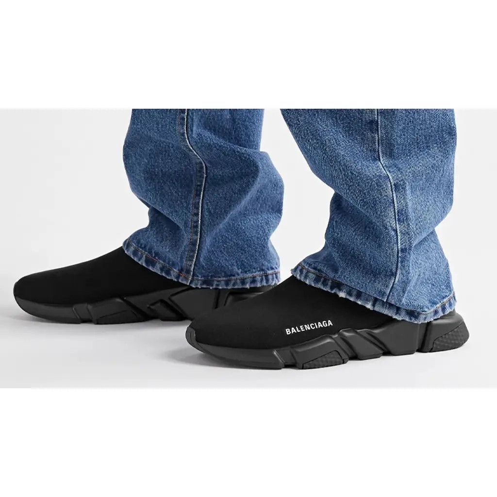 Balenciaga o1tr1nto0525 Speed Sneakers in Black Size US 8 / EU 41 - 2 Thumbnail