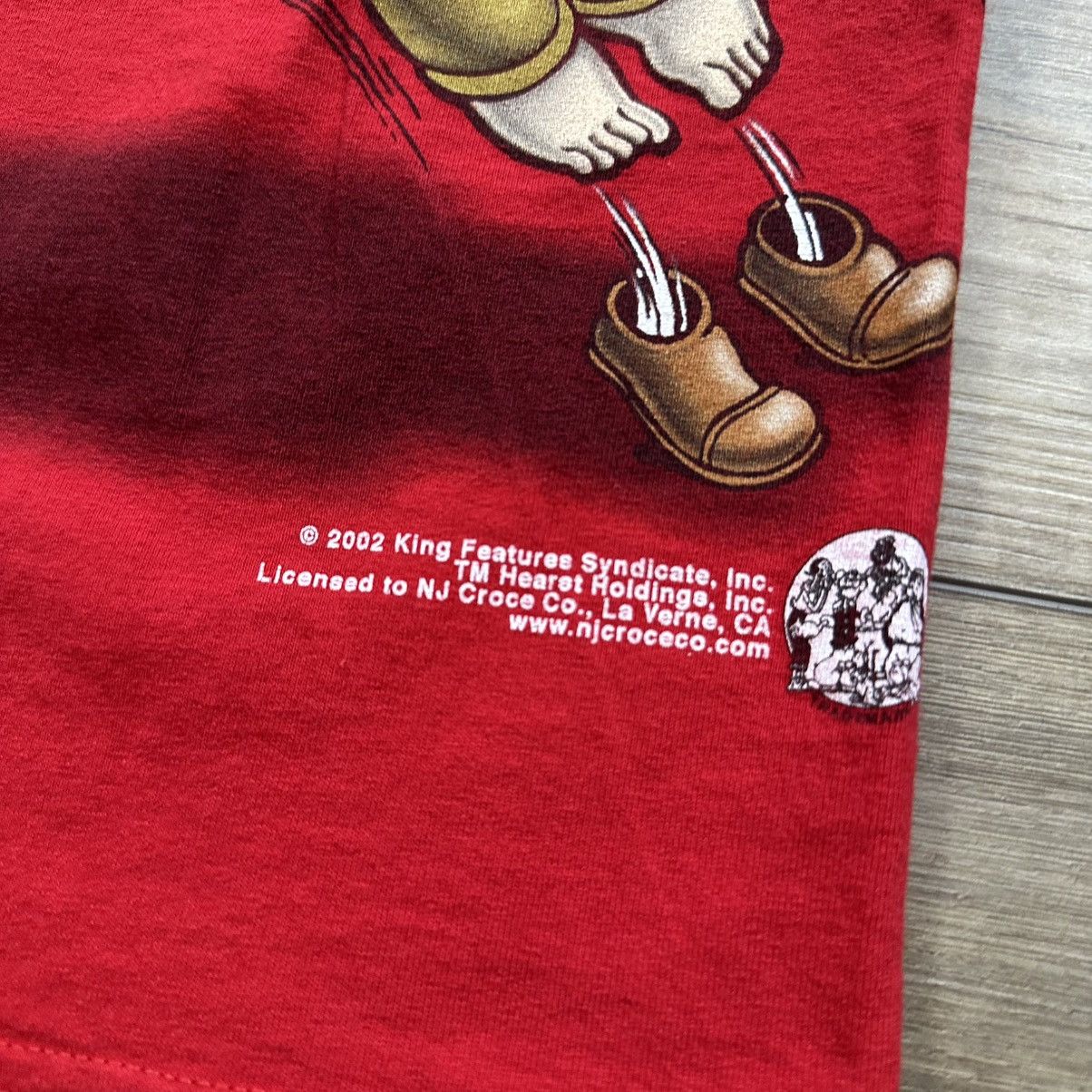 Alstyle Vintage 2002 Y2K Popeye vs Bluto Red Wrap Around Graphic Tee Size US XL / EU 56 / 4 - 9 Thumbnail