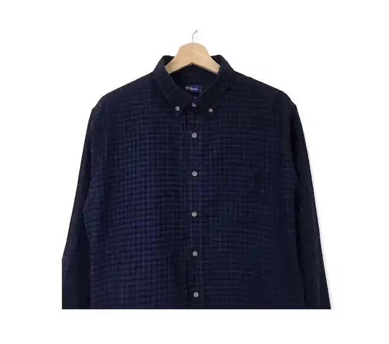 Flannel Navy Plaid Tartan Flannel Shirt Size US M / EU 48-50 / 2 - 2 Thumbnail