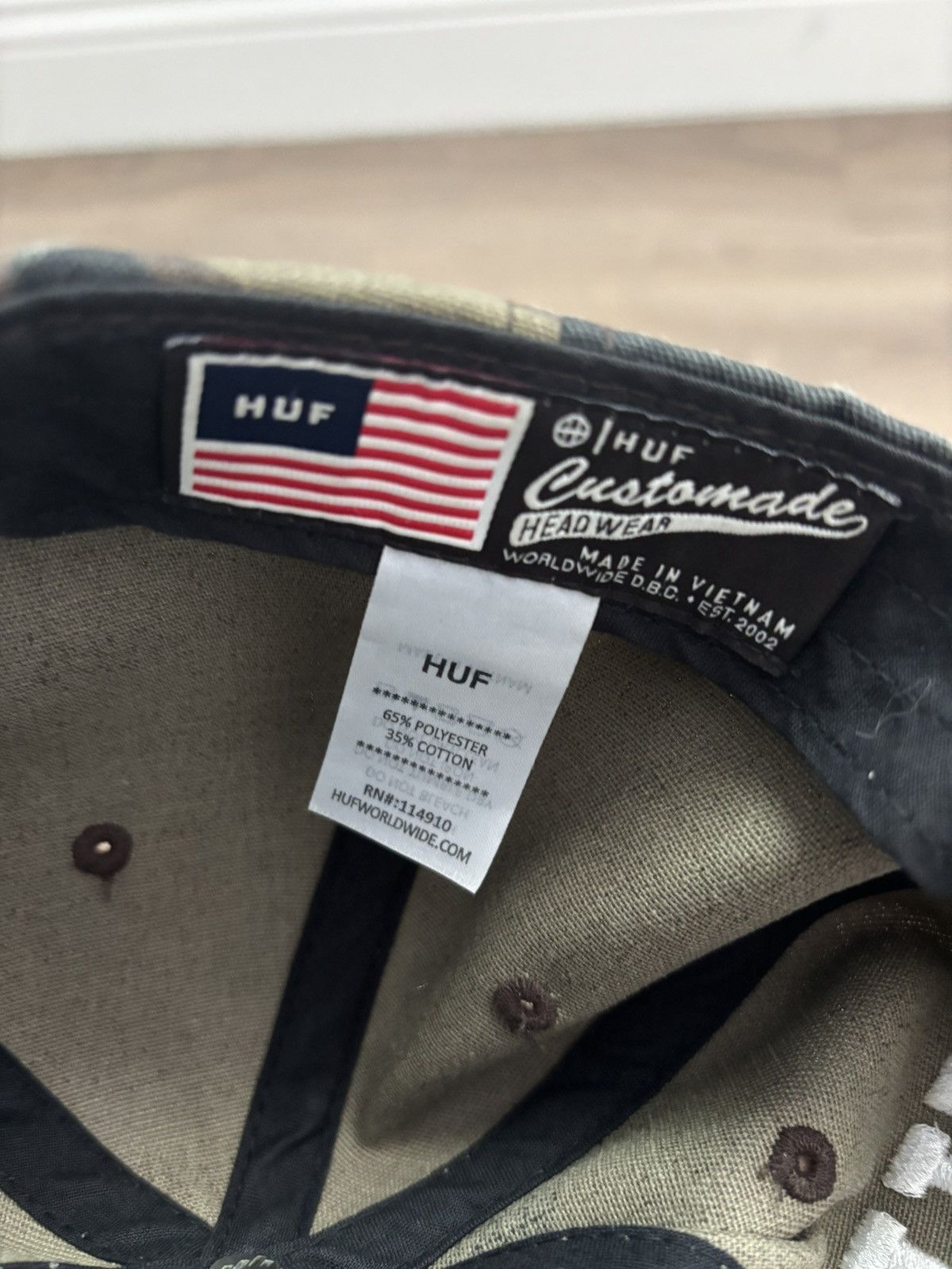 Huf HUF “FUCK IT” CAMO HAT Size ONE SIZE - 4 Thumbnail