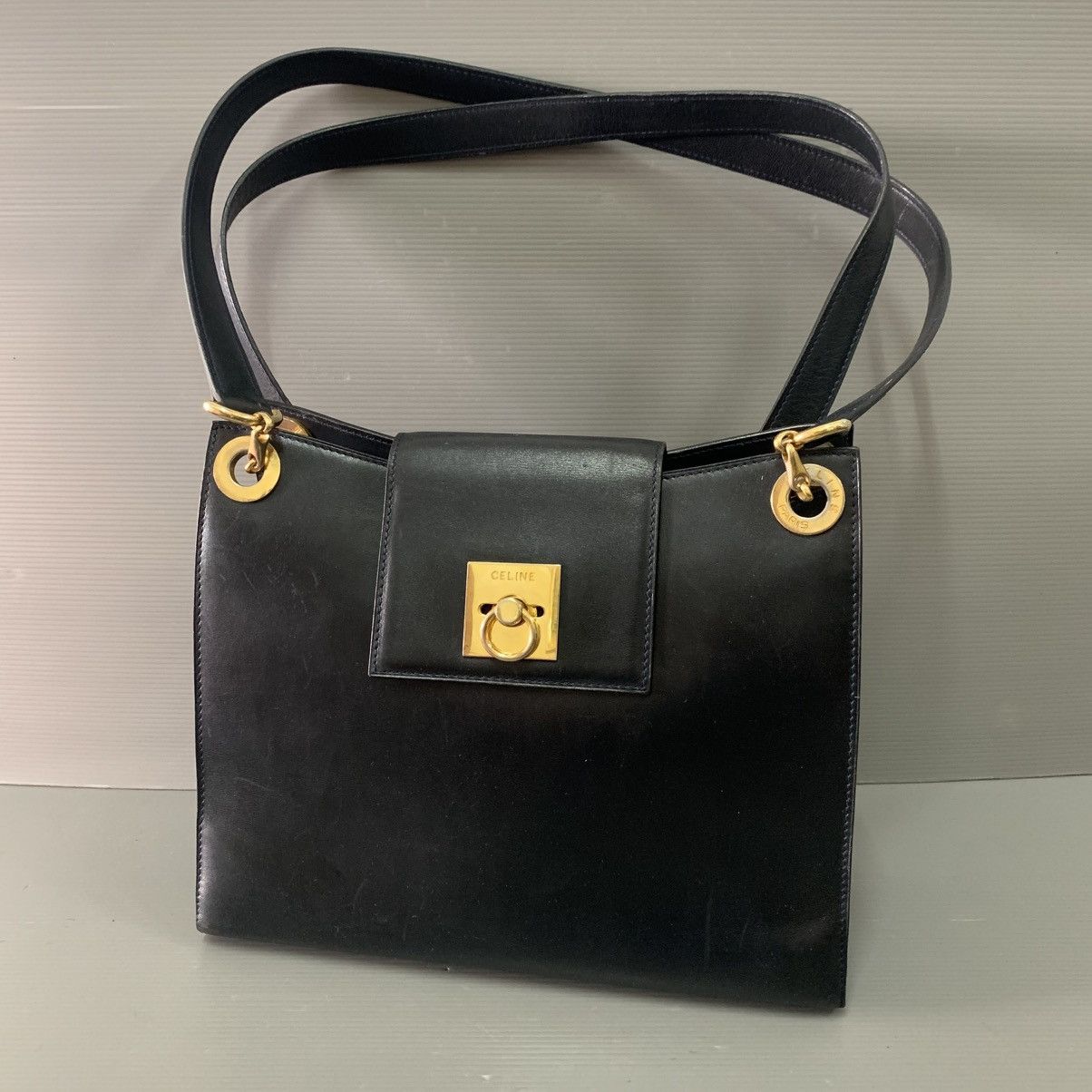 Celine Celine Box Leather Shoulder Bag Size ONE SIZE - 2 Thumbnail