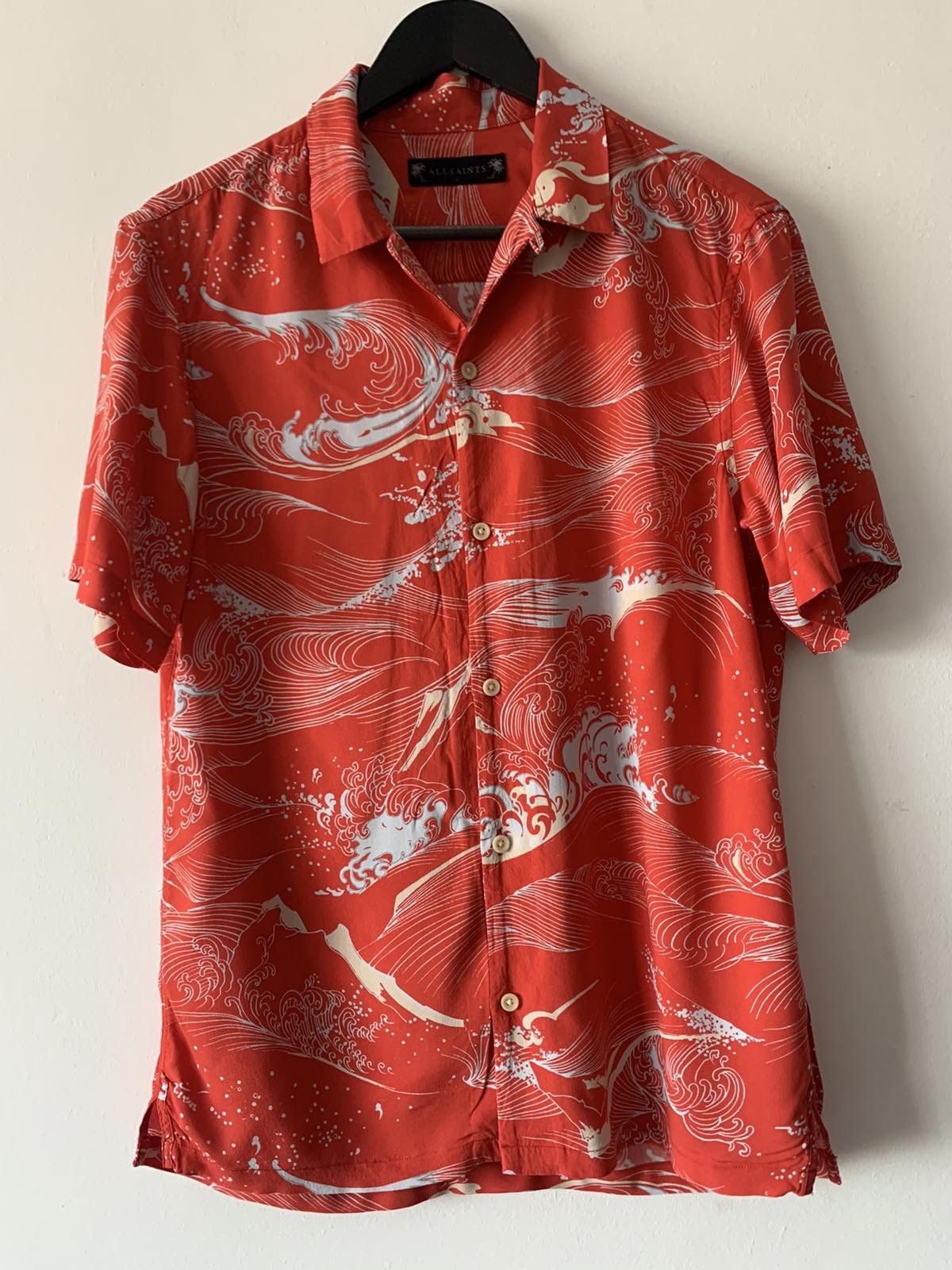 Allsaints 🔥 AllSaints Red Hawaiian Shirt Size US S / EU 44-46 / 1 - 1 Thumbnail