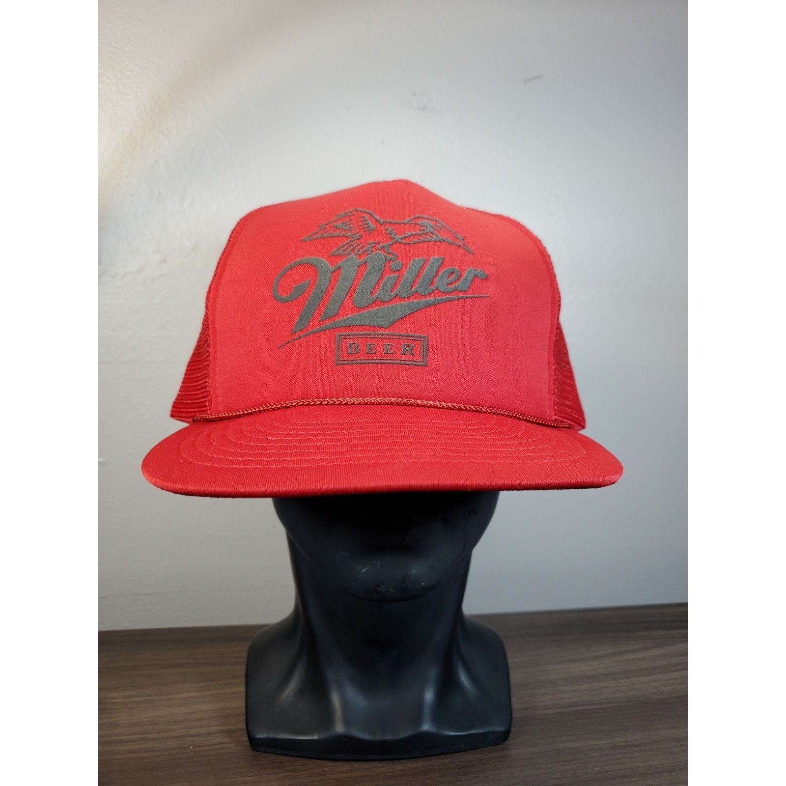 Vintage Miller Beer Trucker Hat Snapback Cap High Life MGD Draft Size ONE SIZE - 3 Thumbnail