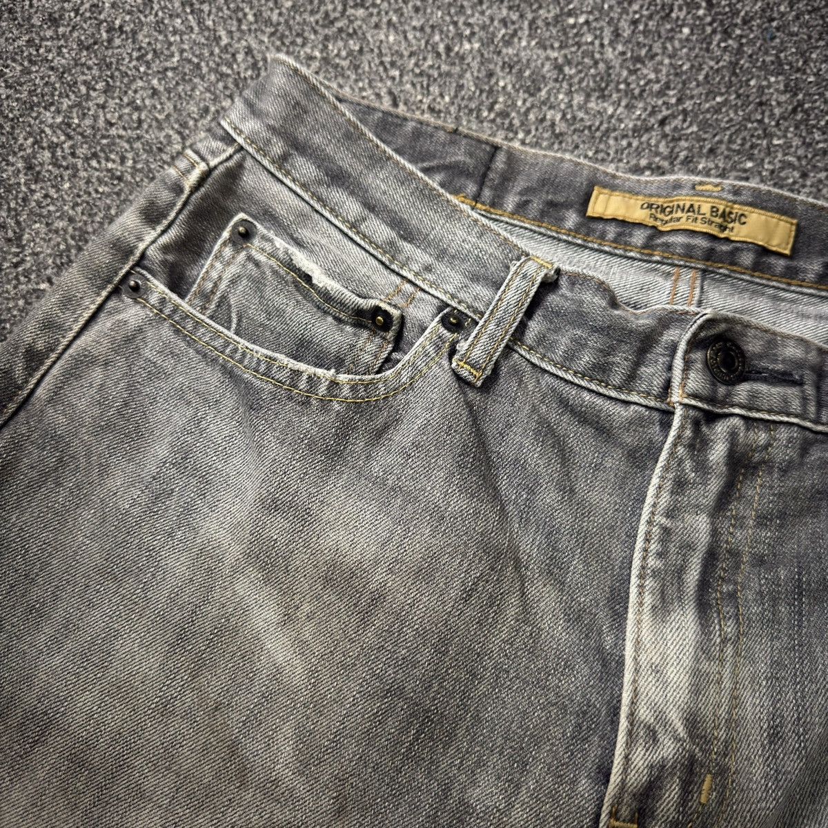 Undercover × Uniqlo Vintage Uniqlo S002 Regular Fit Straight Distressed Faded Size US 31 - 12 Thumbnail