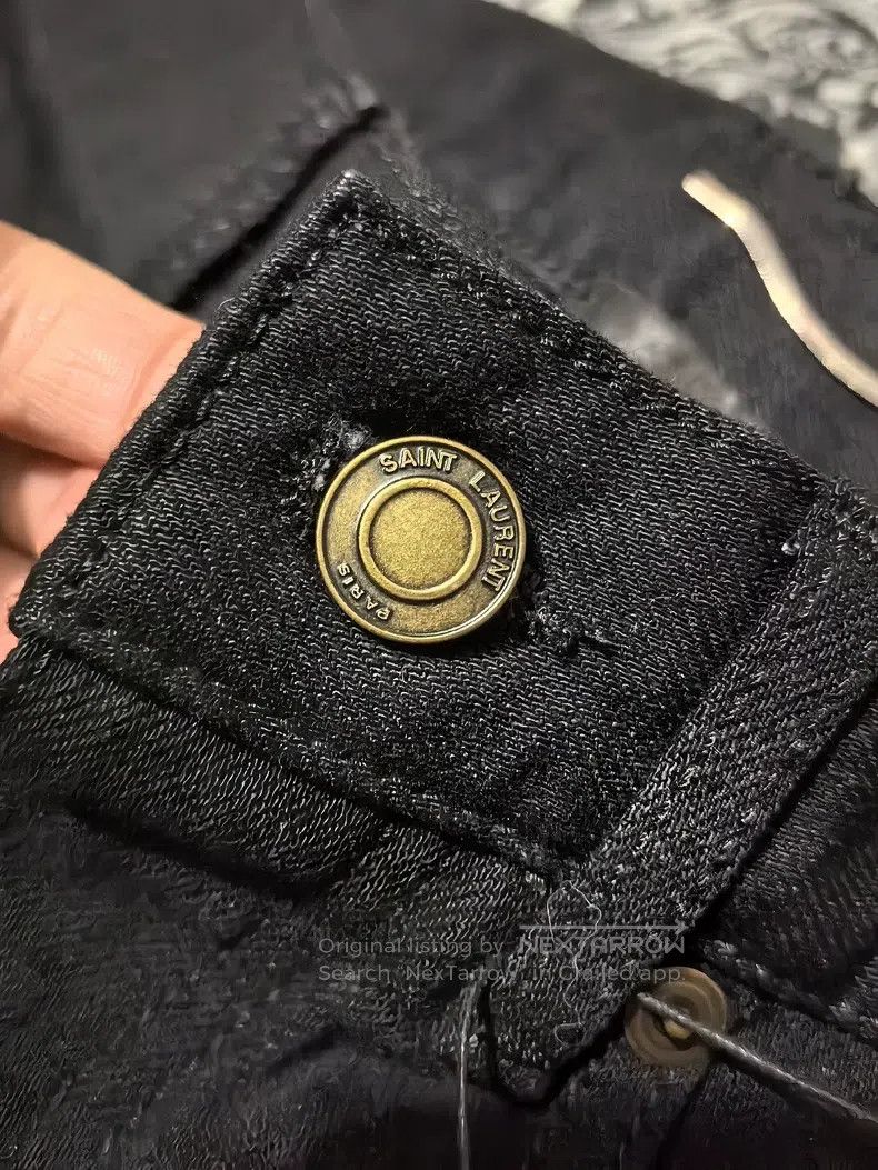Saint Laurent Paris Saint Laurent Paris Solid color slim-fit denim pants i Size US 29 - 3 Thumbnail