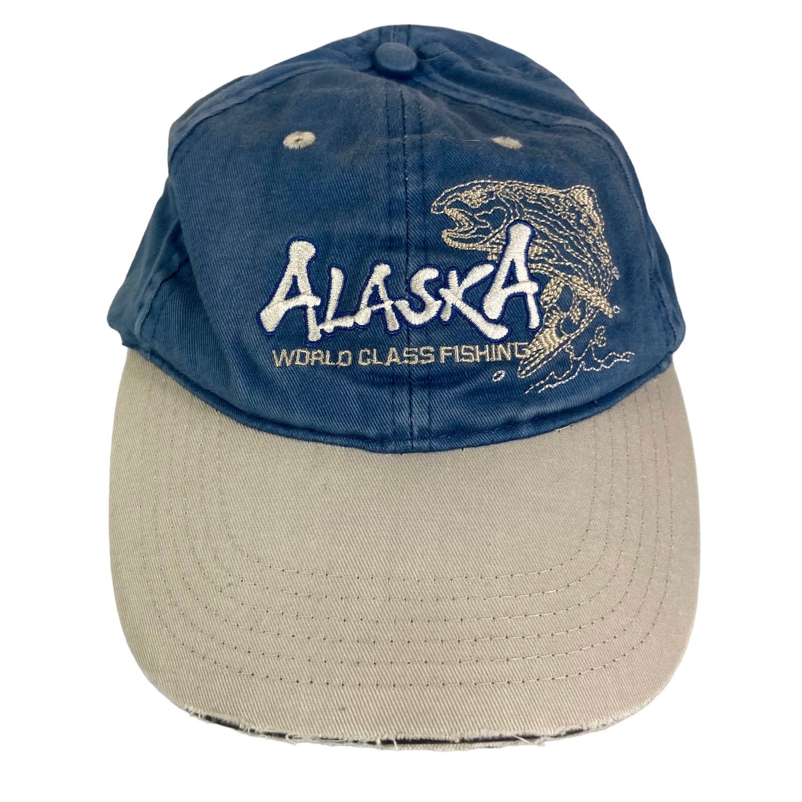 Other Vintage Alaska World Class Fishing Hat Blue Strapback Size ONE SIZE - 1 Thumbnail