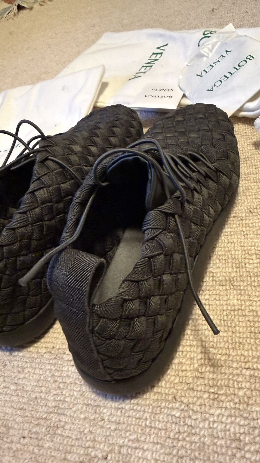 Bottega Veneta Bottega Veneta Intrecciato Plat Black woven sneaker 8.5 Size US 8.5 / EU 41-42 - 5 Thumbnail