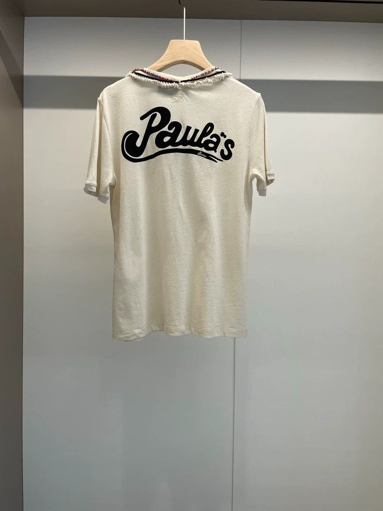 Loewe LOEWE White cotton T-shirt Size L / US 10 / IT 46 - 2 Thumbnail