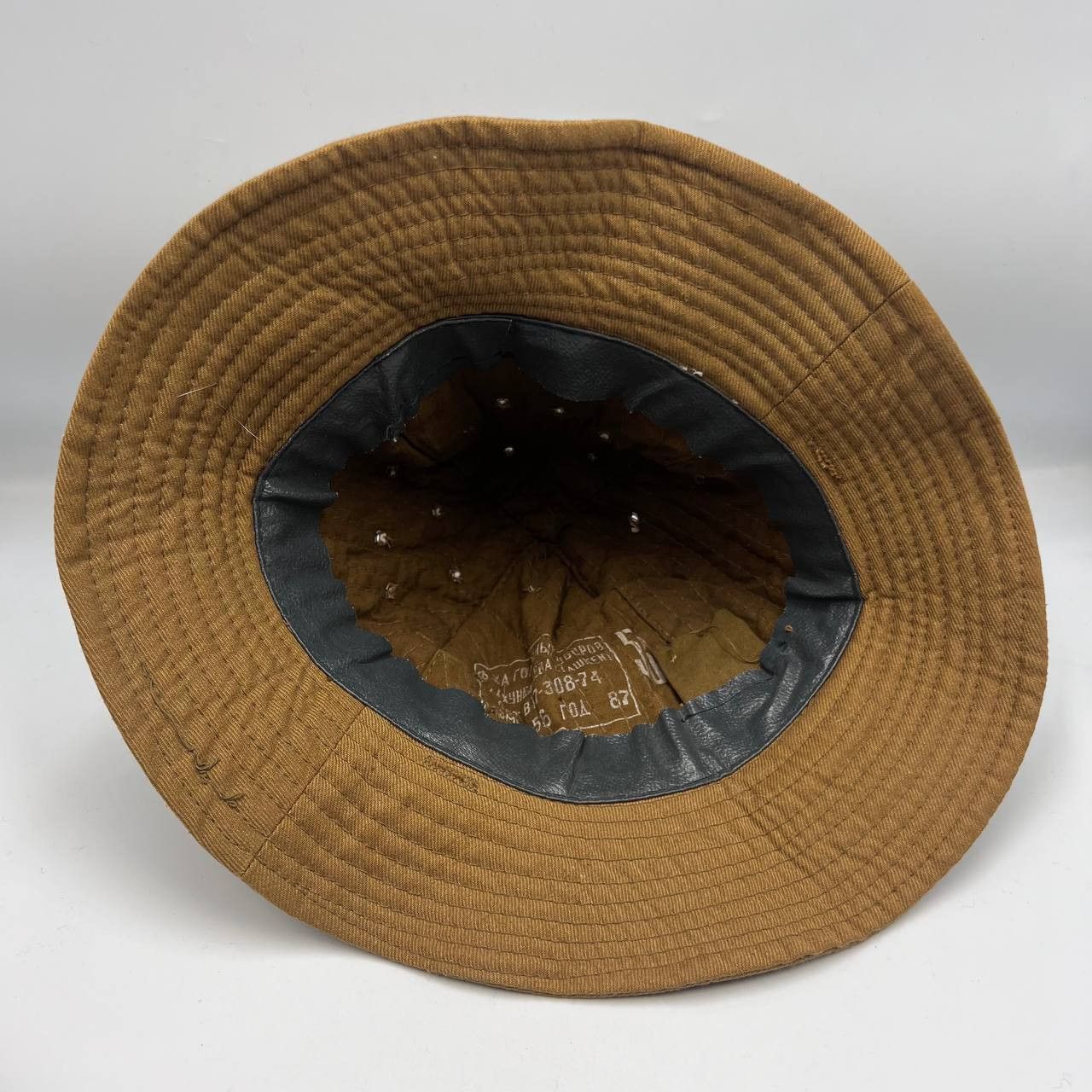 Vintage 1987 Vintage USSR Military Army Bucket Panama Cap Hat Khaki Size ONE SIZE - 6 Thumbnail