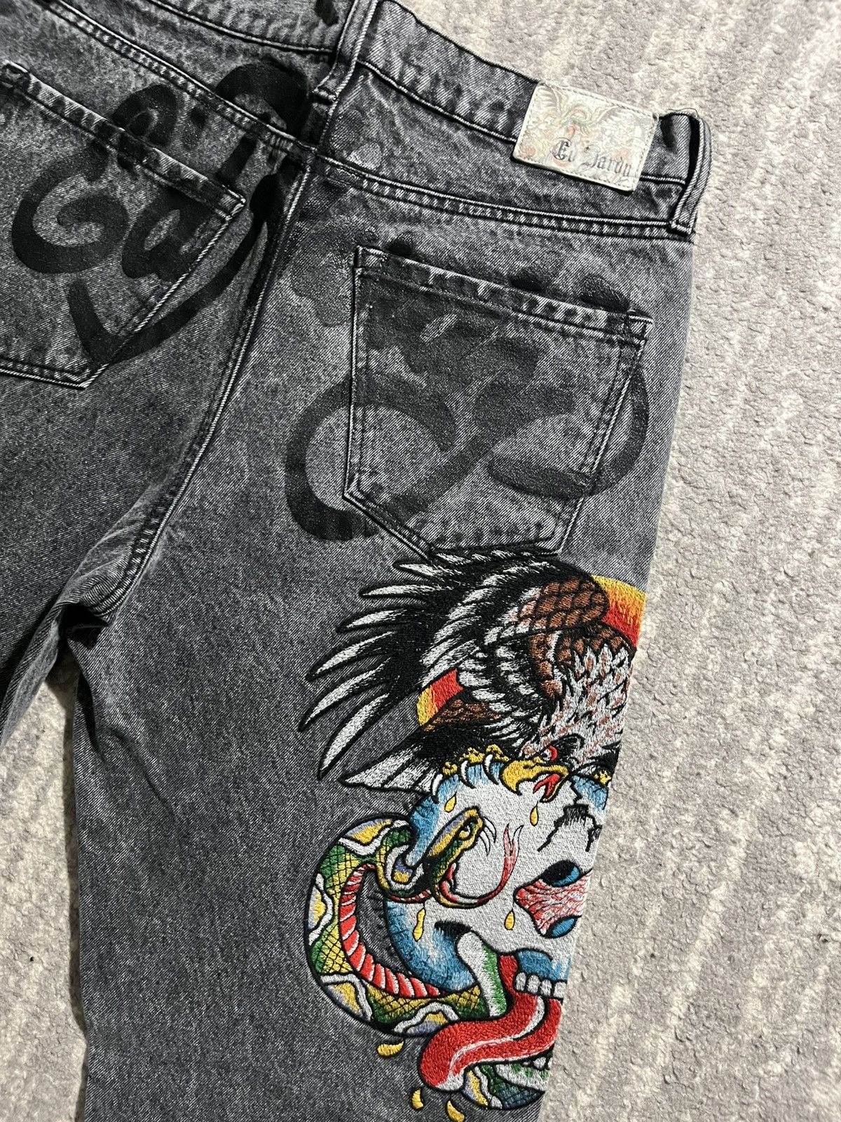 Ed Hardy Ed Hardy Battle Skull Jeans Size US 34 / EU 50 - 2 Thumbnail