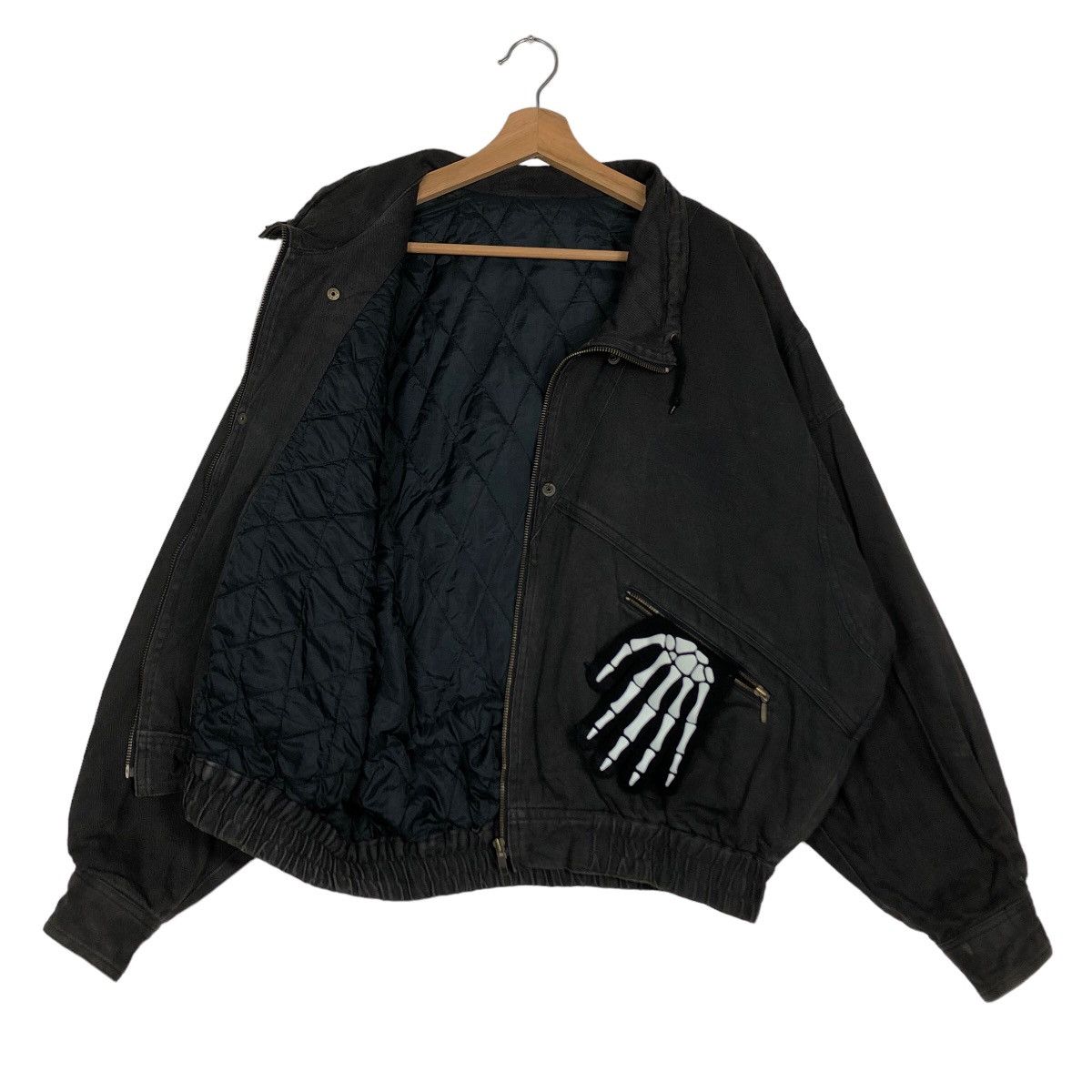 Japanese Brand 🔥Riot Riot Red Hot Blue Bomber Jacket Issey Miyake Design Size US M / EU 48-50 / 2 - 9 Thumbnail