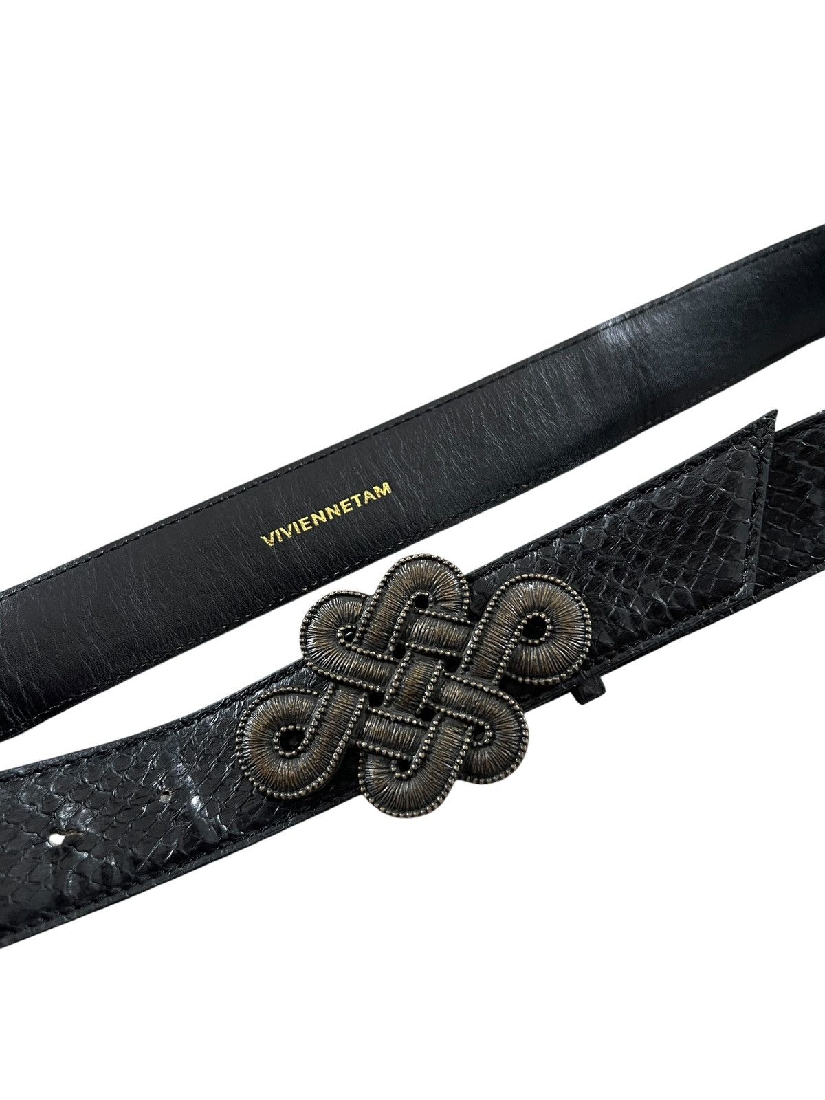 Vivienne Tam 1990s Vivienne Tam Snake Skin Leather Belt Size ONE SIZE - 1 Thumbnail