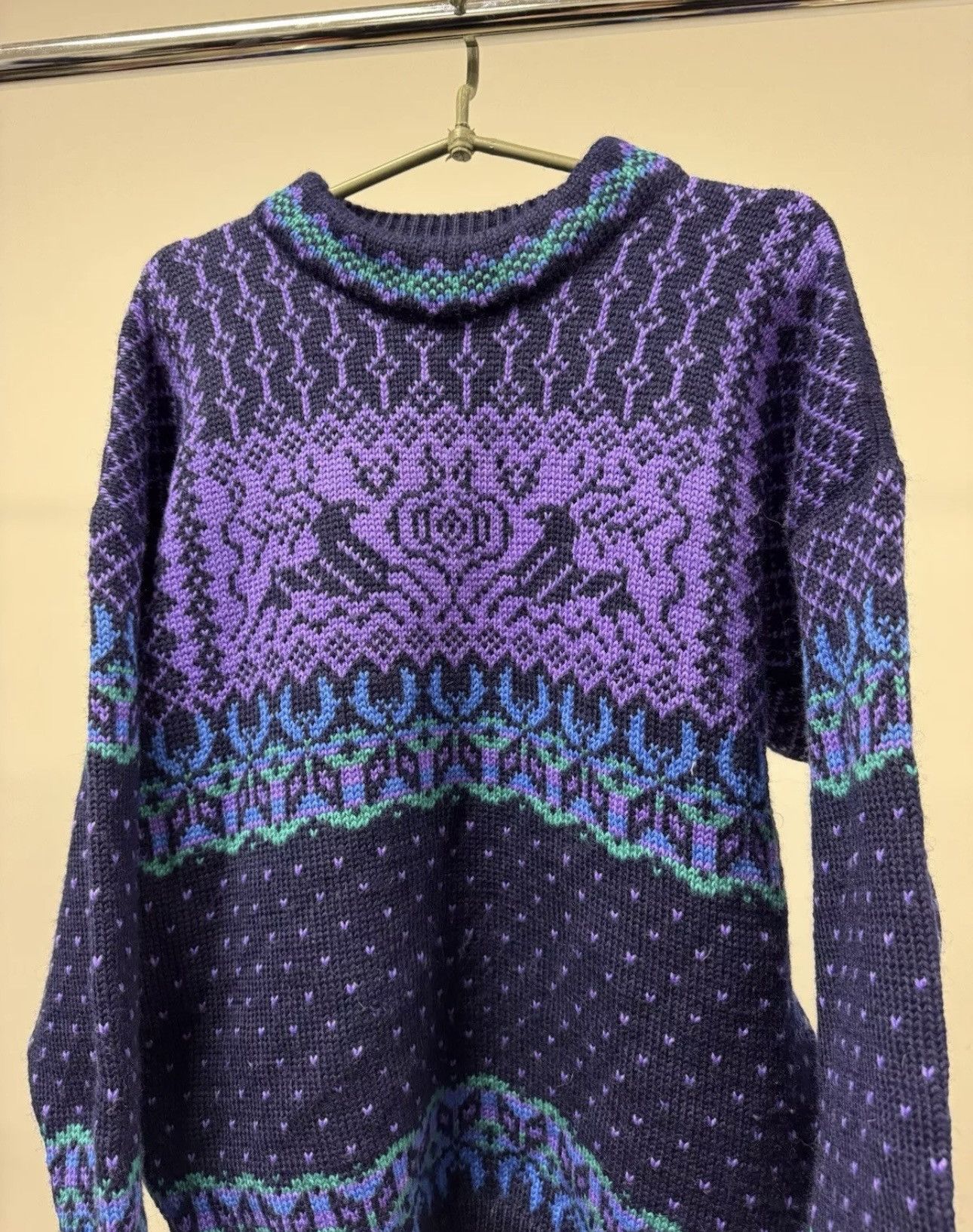 Dale Of Norway × Traditional Weatherwear Vintage Dale Of Norway Sweater Pure New Wool Animal Accents Size US L / EU 52-54 / 3 - 3 Thumbnail