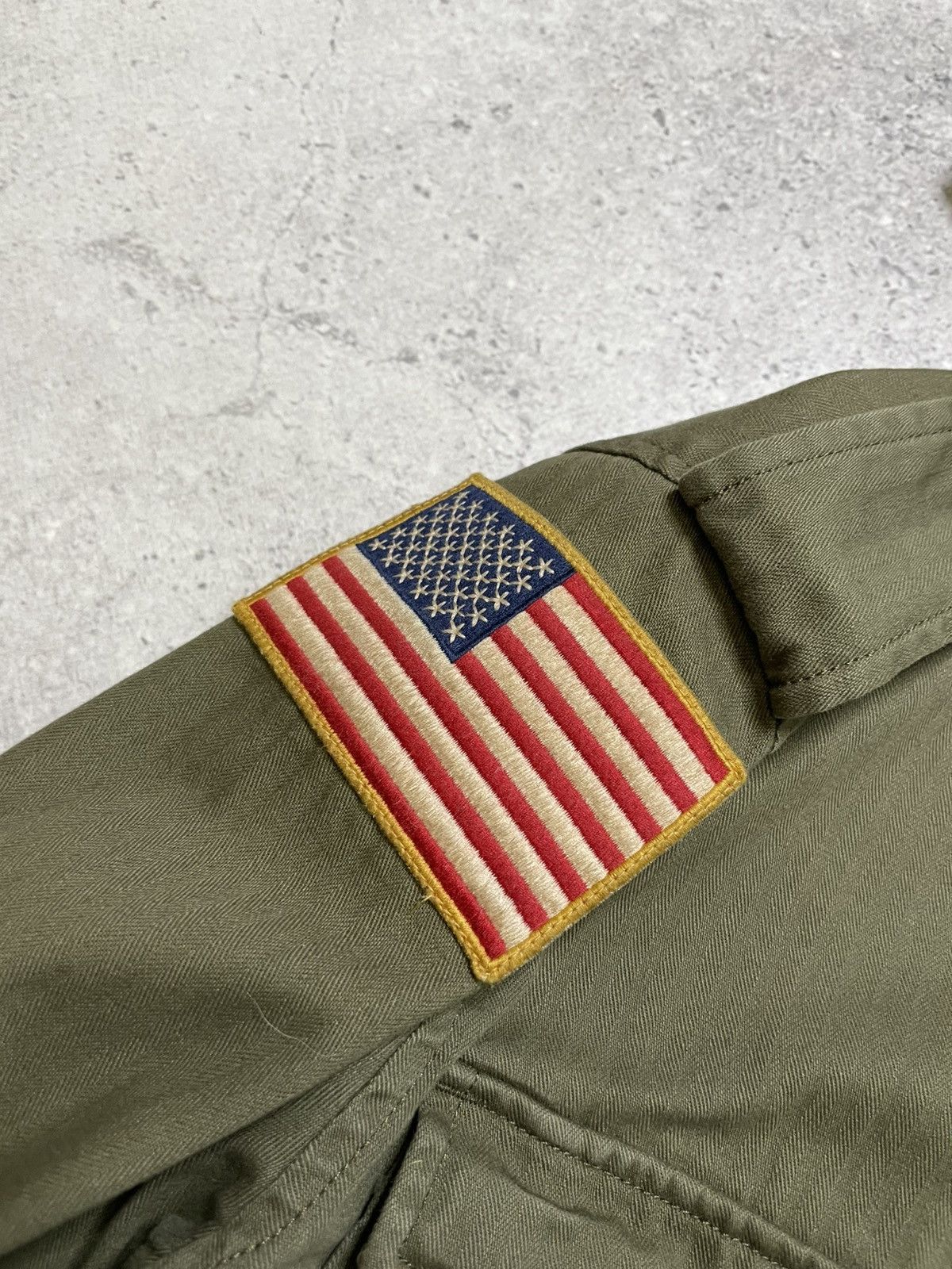 Polo Ralph Lauren × Vintage Polo Ralph Lauren Military Army Herringbone Cotton Jacket Size US M / EU 48-50 / 2 - 10 Thumbnail