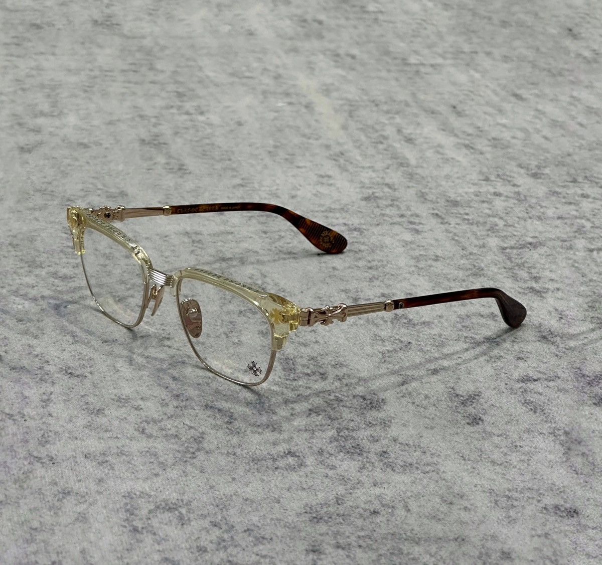 Chrome Hearts CHROME HEARTS BONENNOISSEUR II Pale Ale / Gold Plated Size ONE SIZE - 1 Thumbnail
