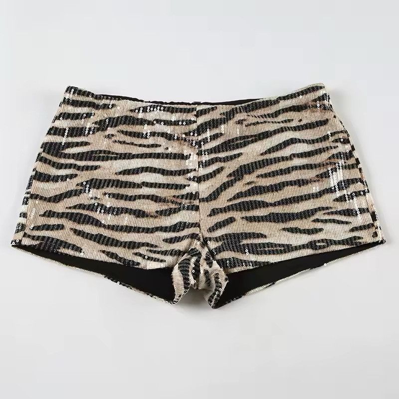 Vintage Leopard Design Mini Y2k Retro Style Shorts Size 27" / US 4 / IT 40 - 4 Thumbnail