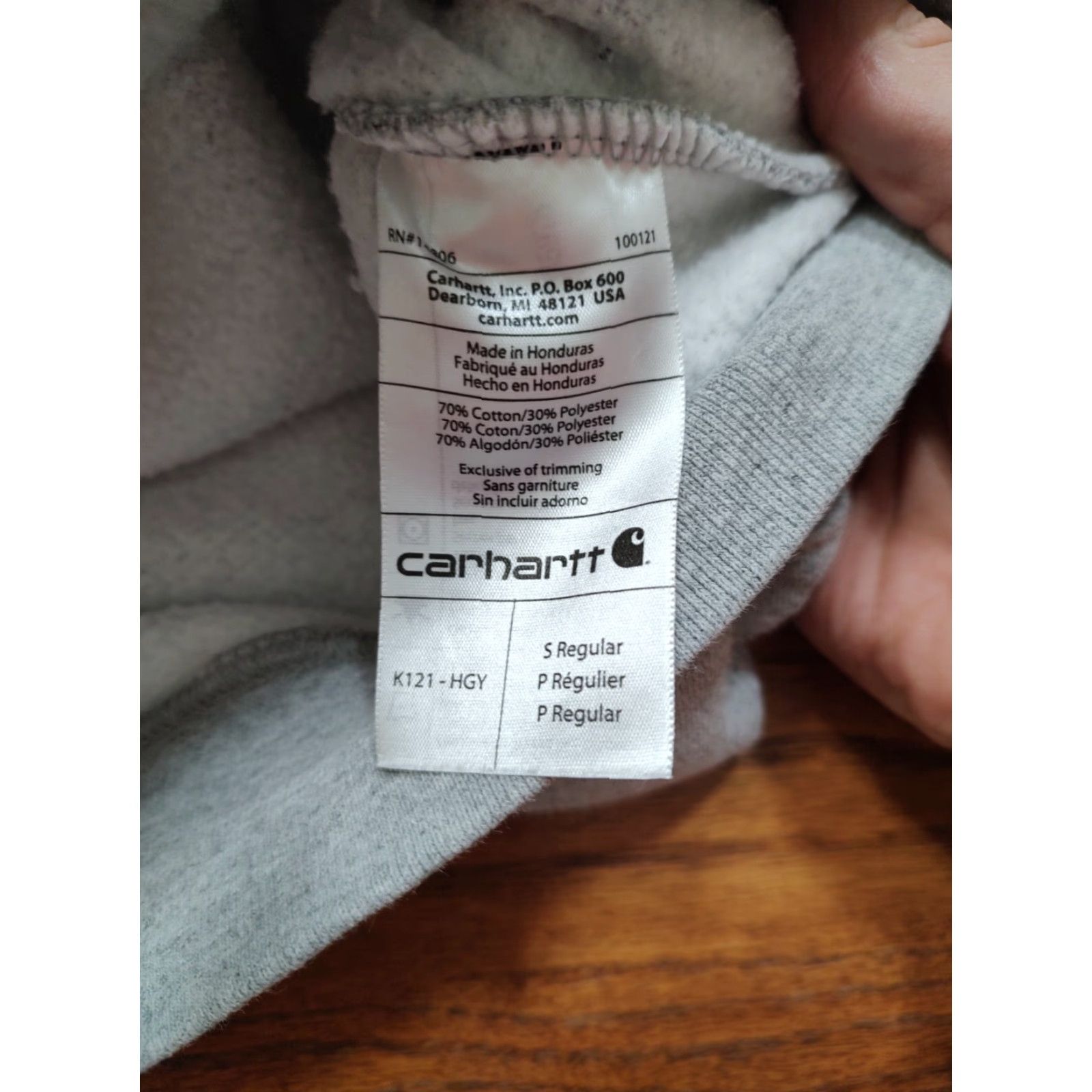 Carhartt Carhartt Hoodie Adult S Gray Sweatshirt Logo Pullover Hooded Long Sleeve Regular Size US S / EU 44-46 / 1 - 6 Thumbnail