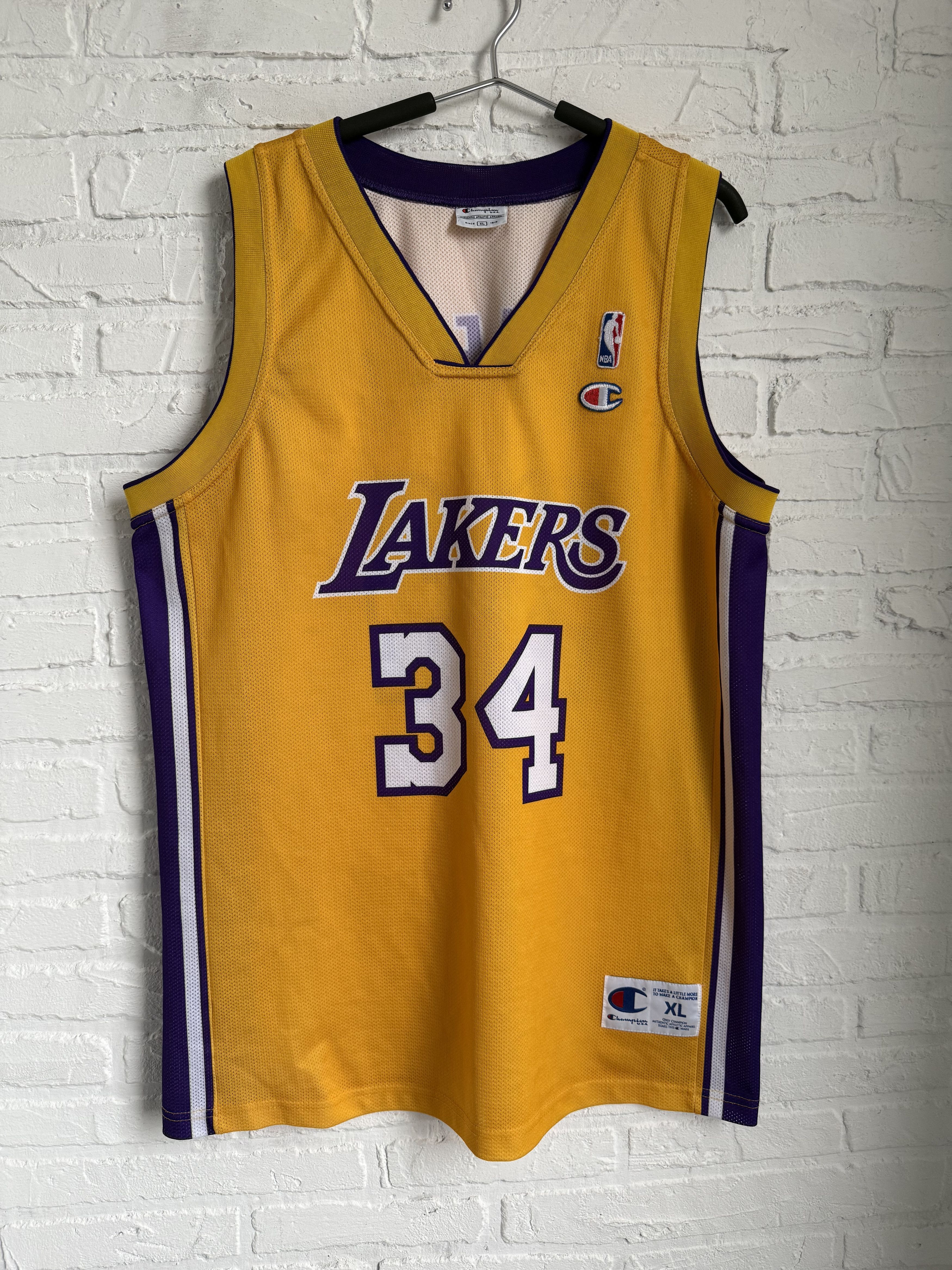 Champion Vintage 90s Champion NBA Los Angeles Lakers O’Neal Jersey Size US XL / EU 56 / 4 - 1 Thumbnail