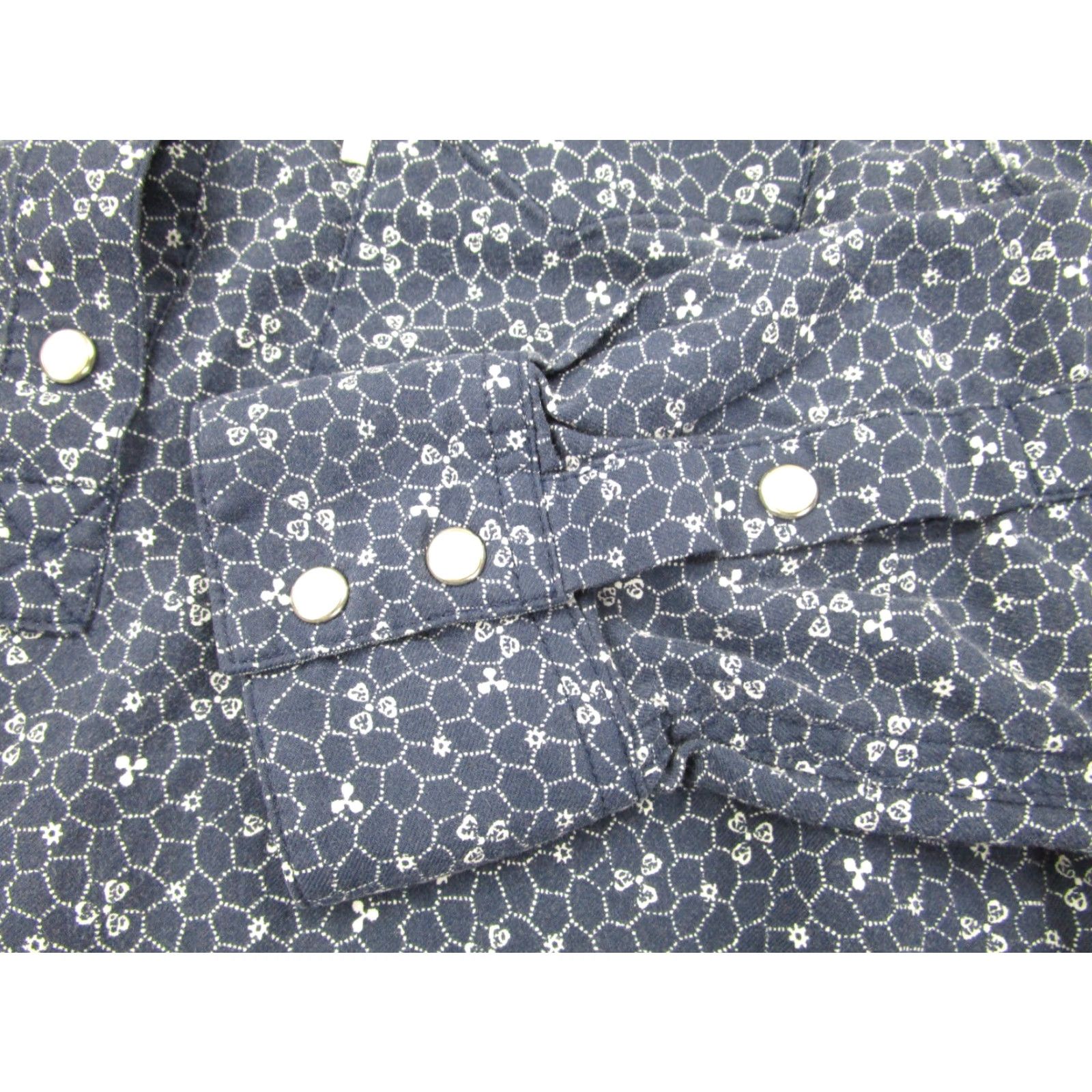Levi's Levi's Dress Womens S Pearl Snap Blue Floral Western Cottagecore Prairie Boho Shirt Dress Womens Size S / US 4 / IT 40 - 3 Thumbnail