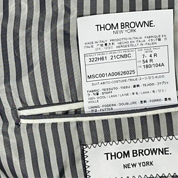 Thom Browne Thom Browne SS23 Men's Gray Suit Set -2507 Size US M / EU 48-50 / 2 - 1 Thumbnail