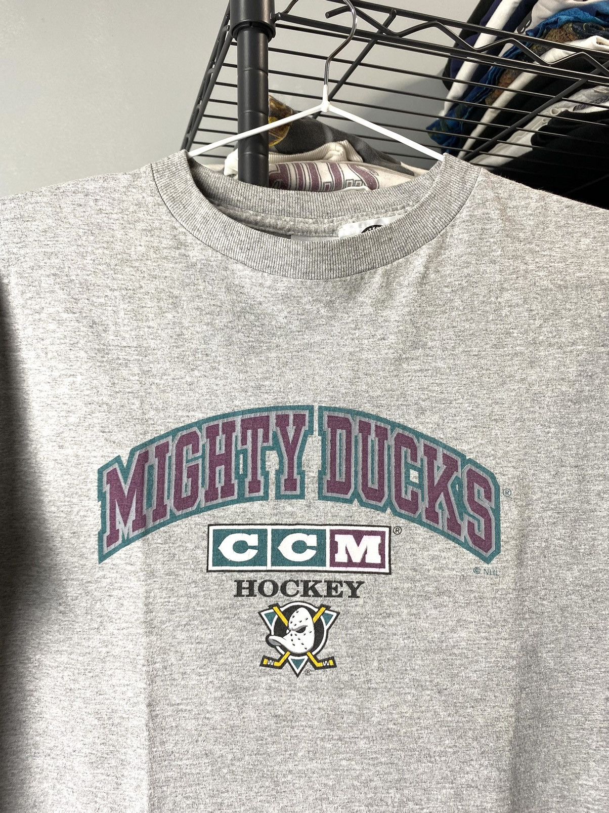 Ccm Vintage NHL Mighty Ducks CCM Hokey T Shirt Size US S / EU 44-46 / 1 - 2 Thumbnail