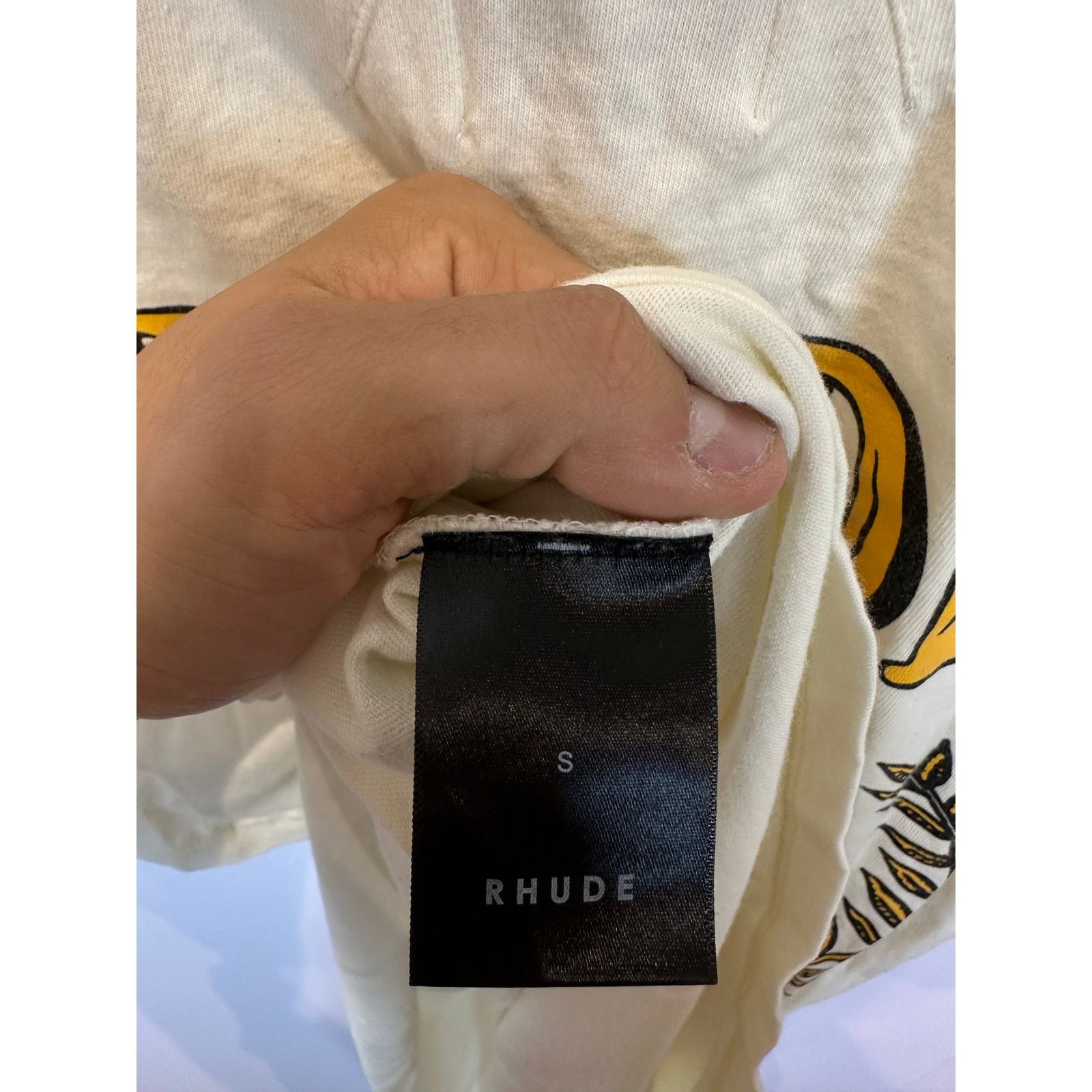 Rhude Rhude Premium Cigars Tee Cream Yellow Used Small Size US S / EU 44-46 / 1 - 4 Thumbnail