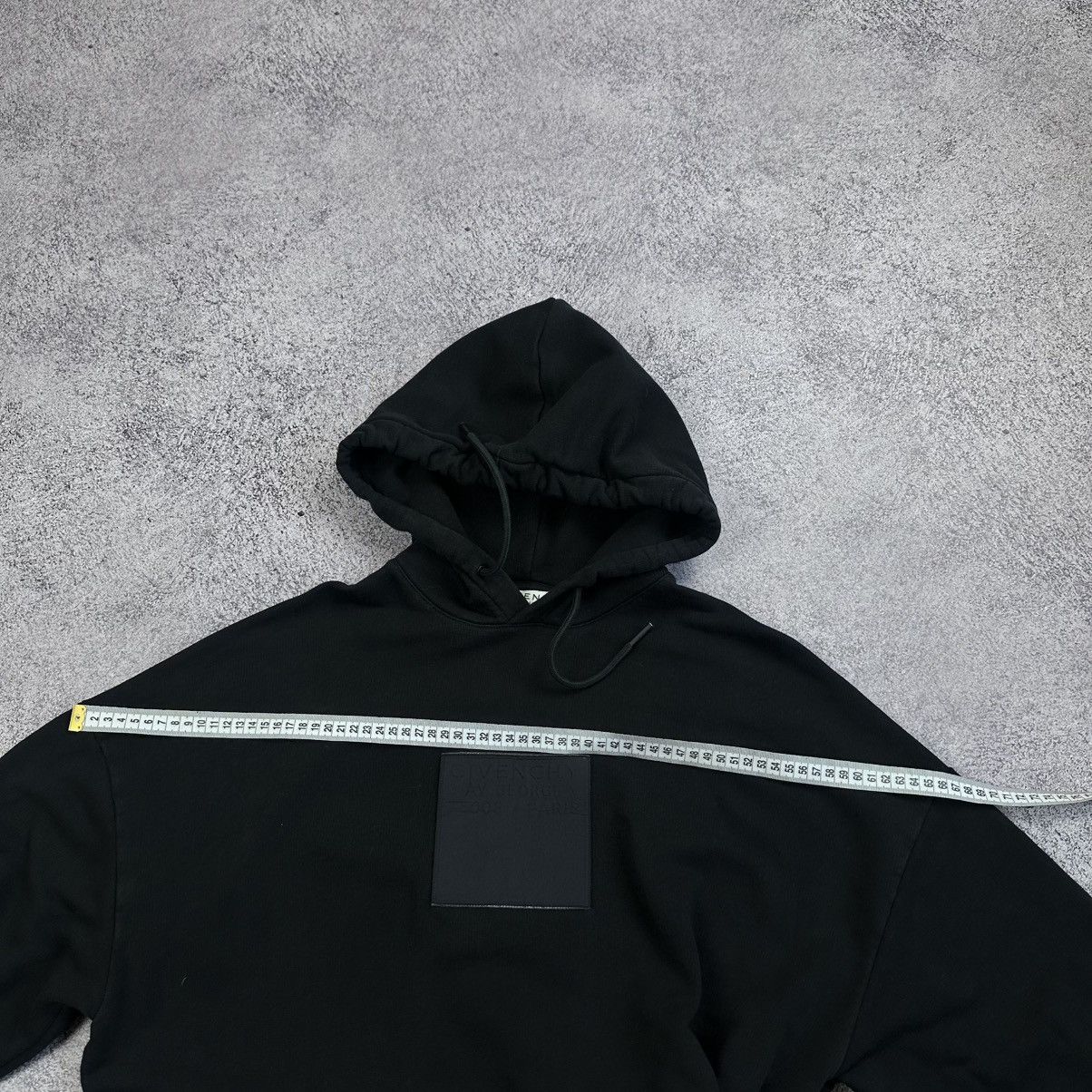 Givenchy Givenchy Black Address Patch Logo Hoodie Size L BMJ07Y30AF Size US L / EU 52-54 / 3 - 8 Thumbnail