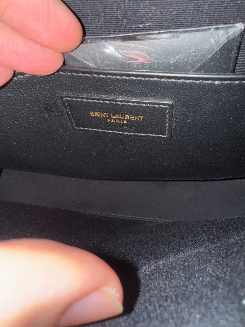 Yves Saint Laurent saint laurent Black gold patent Manhattan bag 2501-Nextarro Size ONE SIZE - 6 Thumbnail