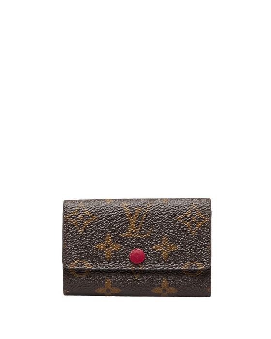 Authenticated Used LOUIS VUITTON Louis Vuitton Multicle Long GM M60116 Monogram  Key Case Gold Hardware Women's Men's Made in France 