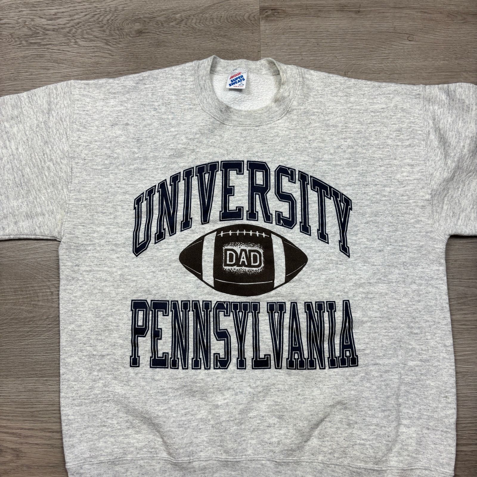 Jerzees × Vintage Vintage 90s Jerzees University Penn Dad Sweatshirt Men's XL Size US XL / EU 56 / 4 - 2 Thumbnail