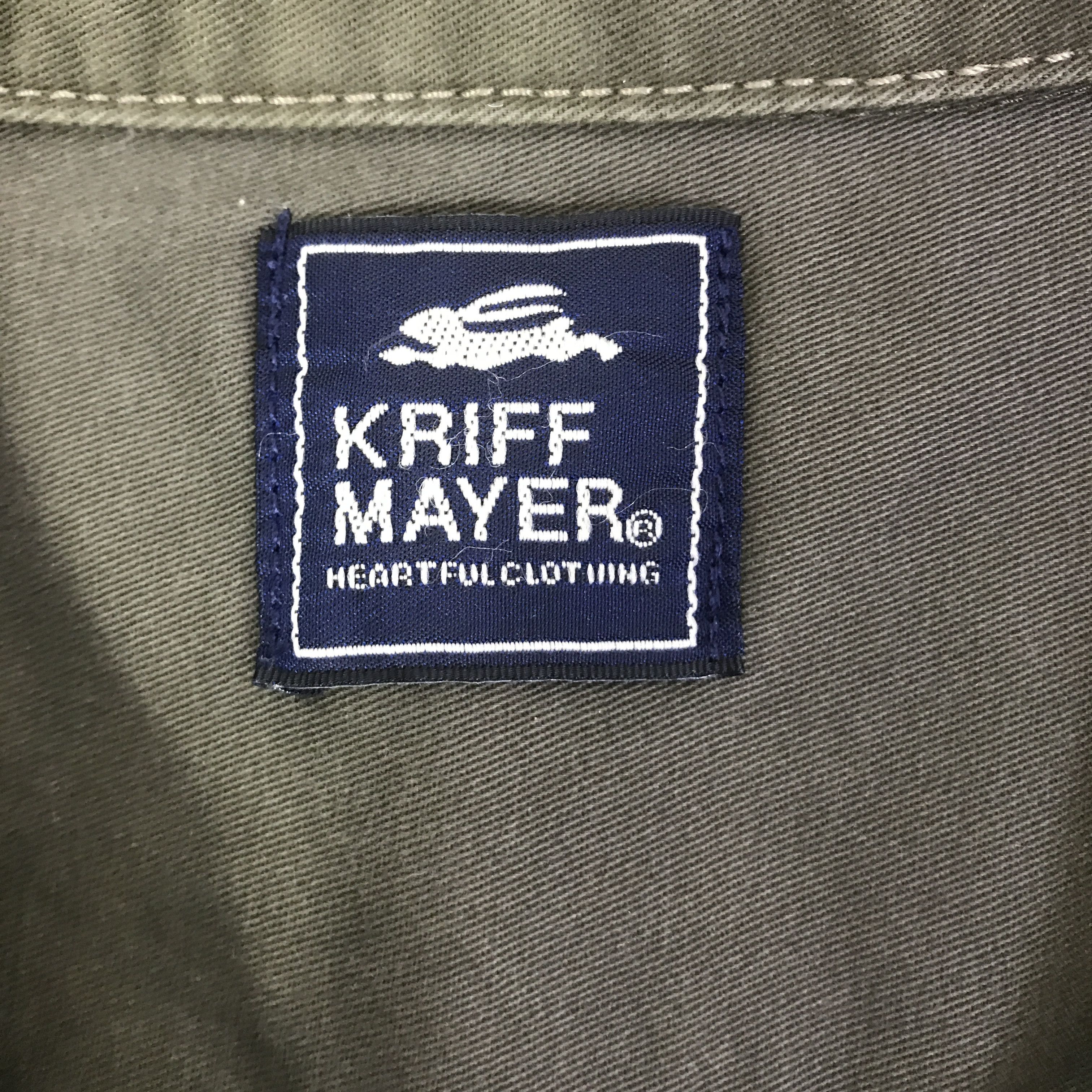 Japanese Brand KRIFF MAYER ARMY STYLE BUTTON UP SHIRT K116B21 Size US L / EU 52-54 / 3 - 9 Thumbnail