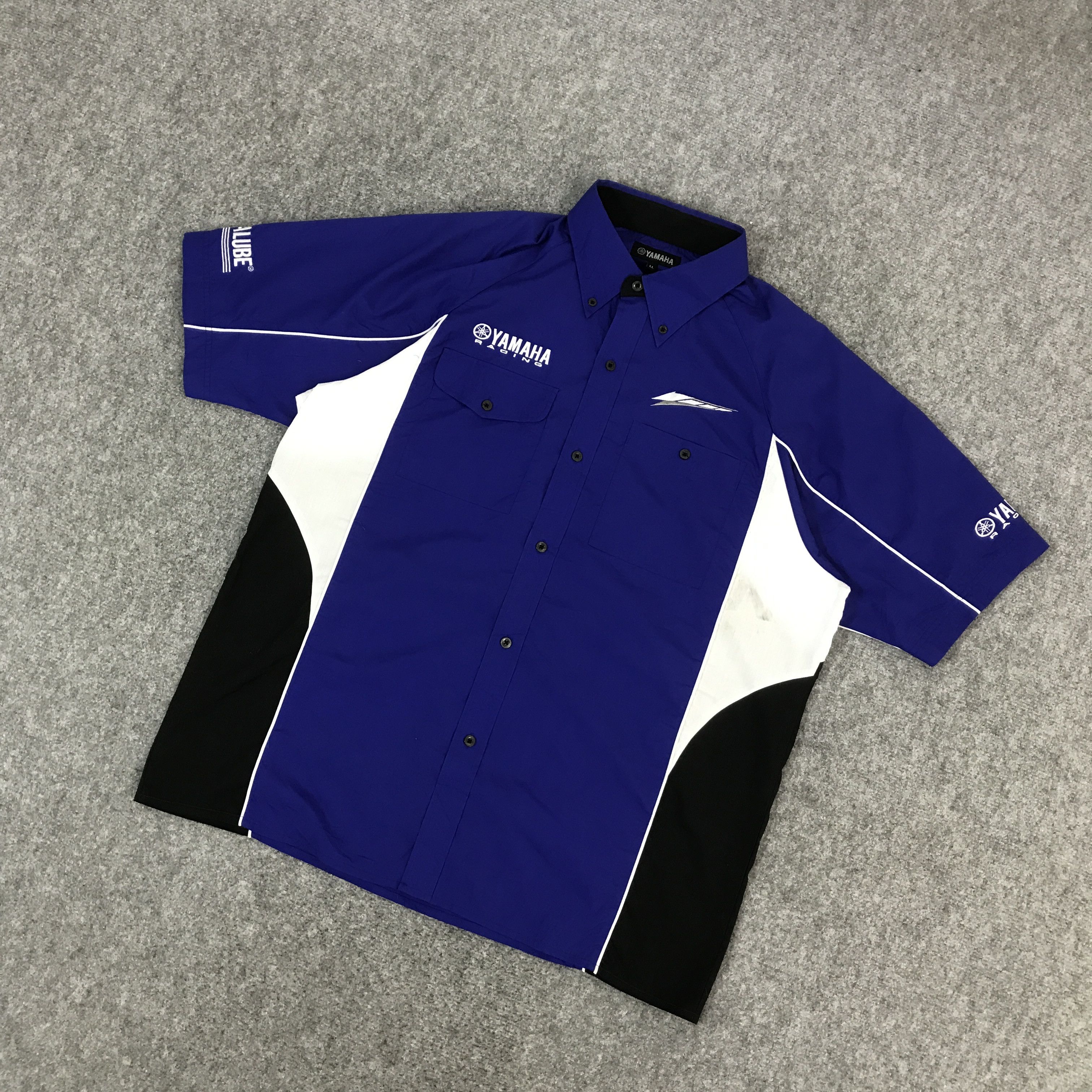 Japanese Brand × Yamaha YAMAHA RACING BLUE RARE BUTTON UP SHIRTS Size US L / EU 52-54 / 3 - 5 Thumbnail